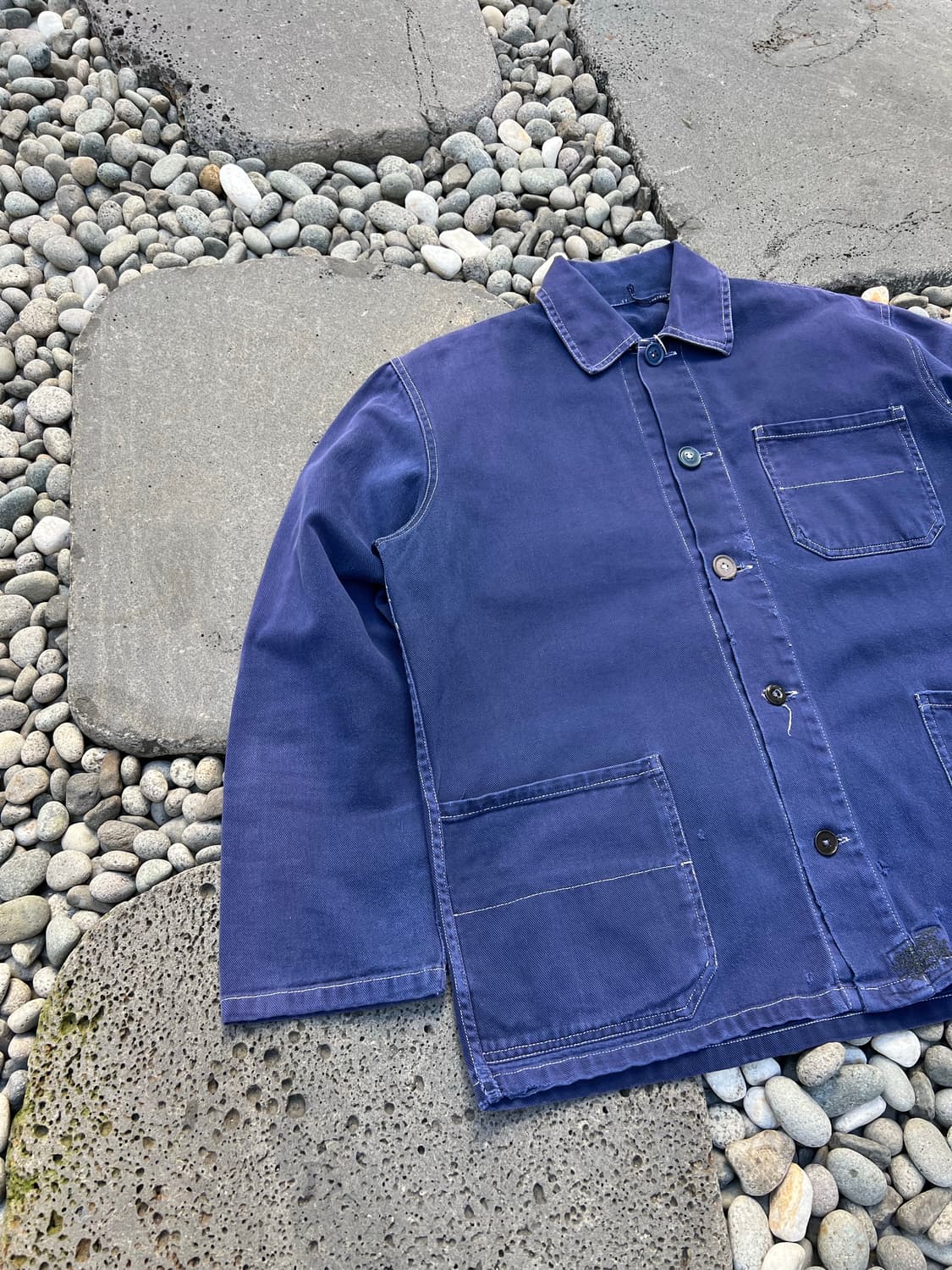 FADED PURPLE NAVY OLD VINTAGE 빈티지프렌치워크자켓 상품이미지3