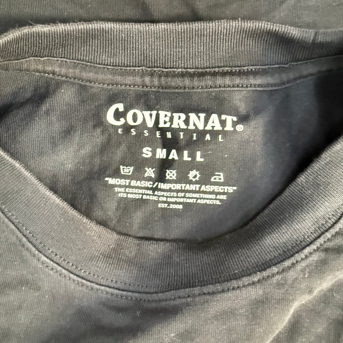 S 커버낫 블랙 반팔티 0209T 상품이미지3