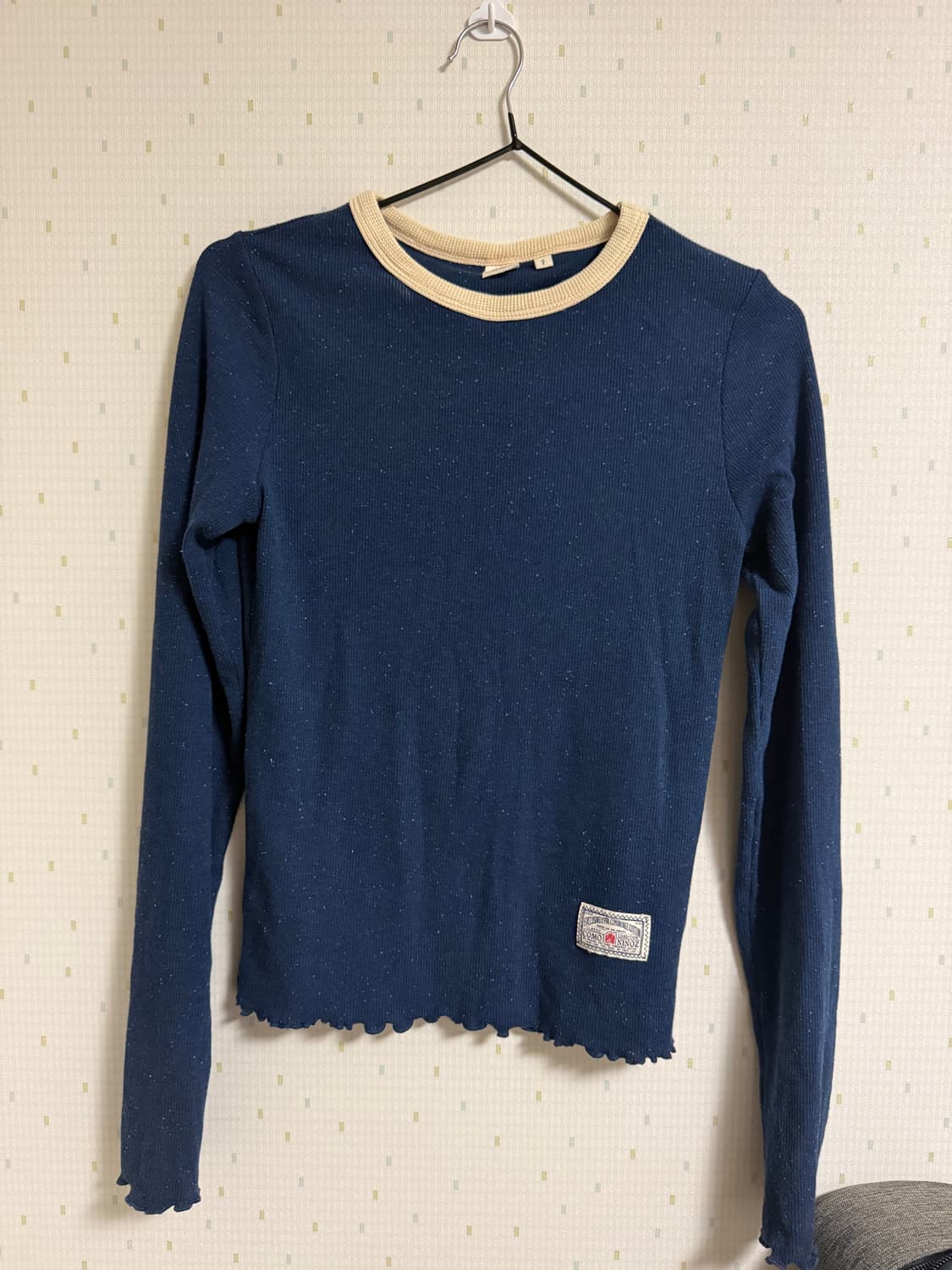 꼬모니노즈 레이어드 티셔츠 네이비  상품이미지3