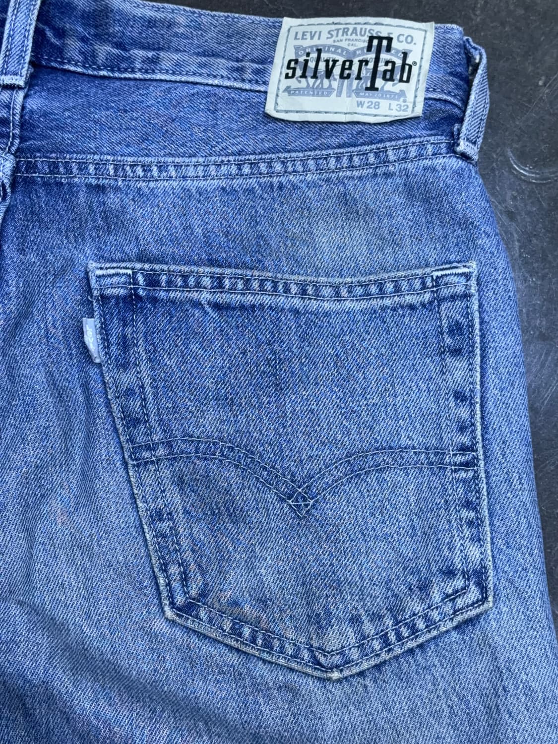 리바이스 실버탭 루즈 스트레이트핏 빈티지 워싱 데님팬츠 28 상품이미지9