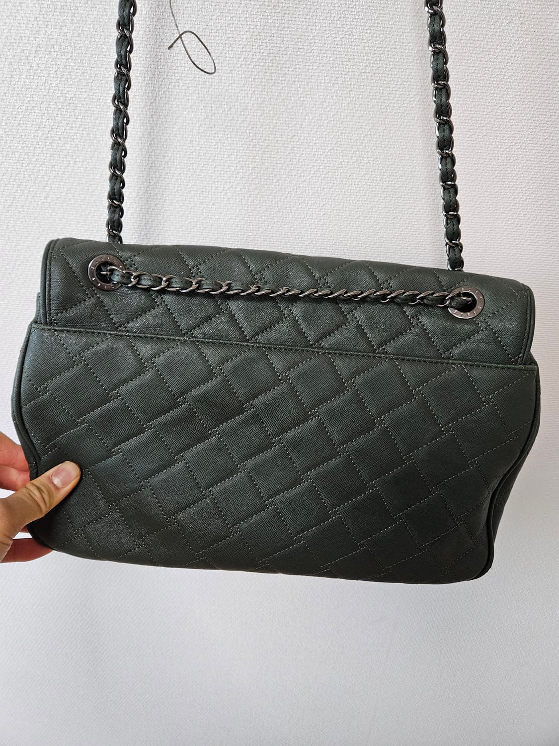 [A+급 정품] 시슬리 Sisley 퀼팅 체인백 그린색 가방 완전 빳빳함 상품이미지3