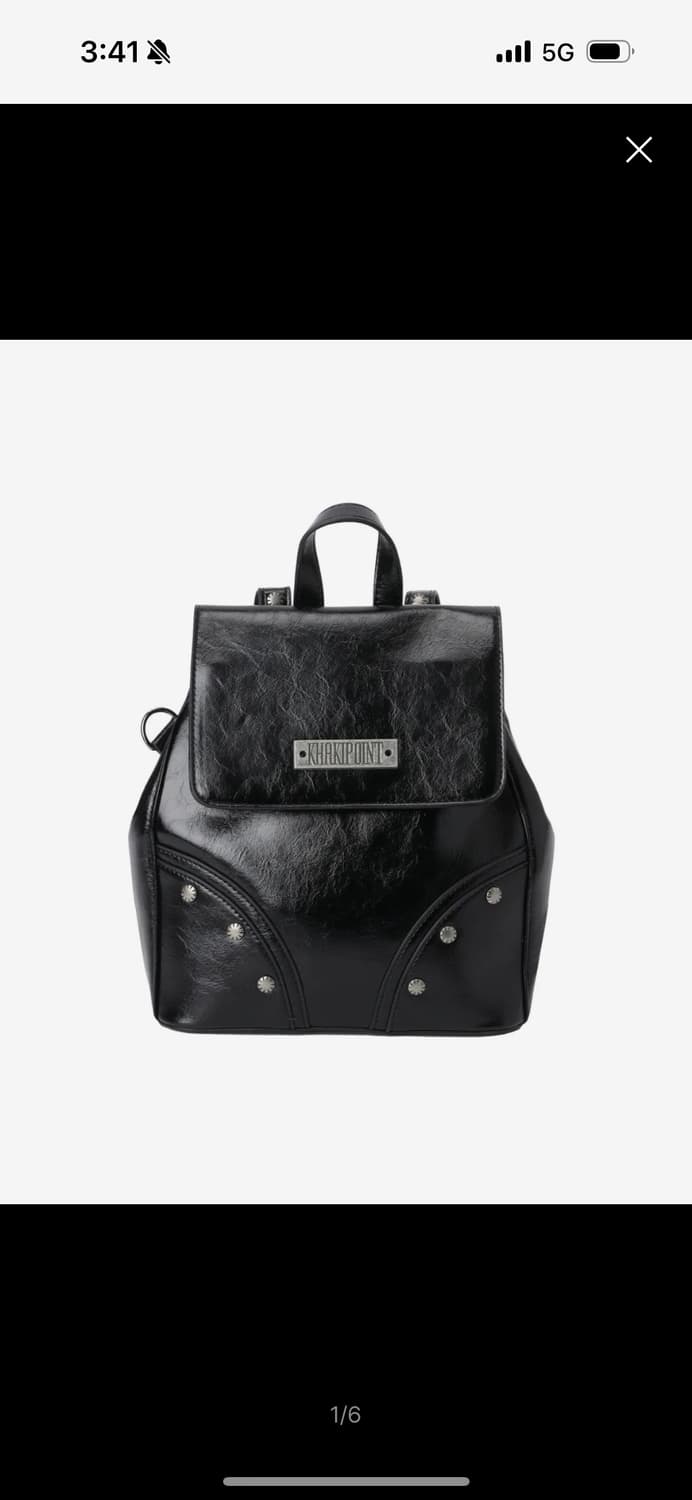 카키포인트 스터드 블랙 백팩 상품이미지1