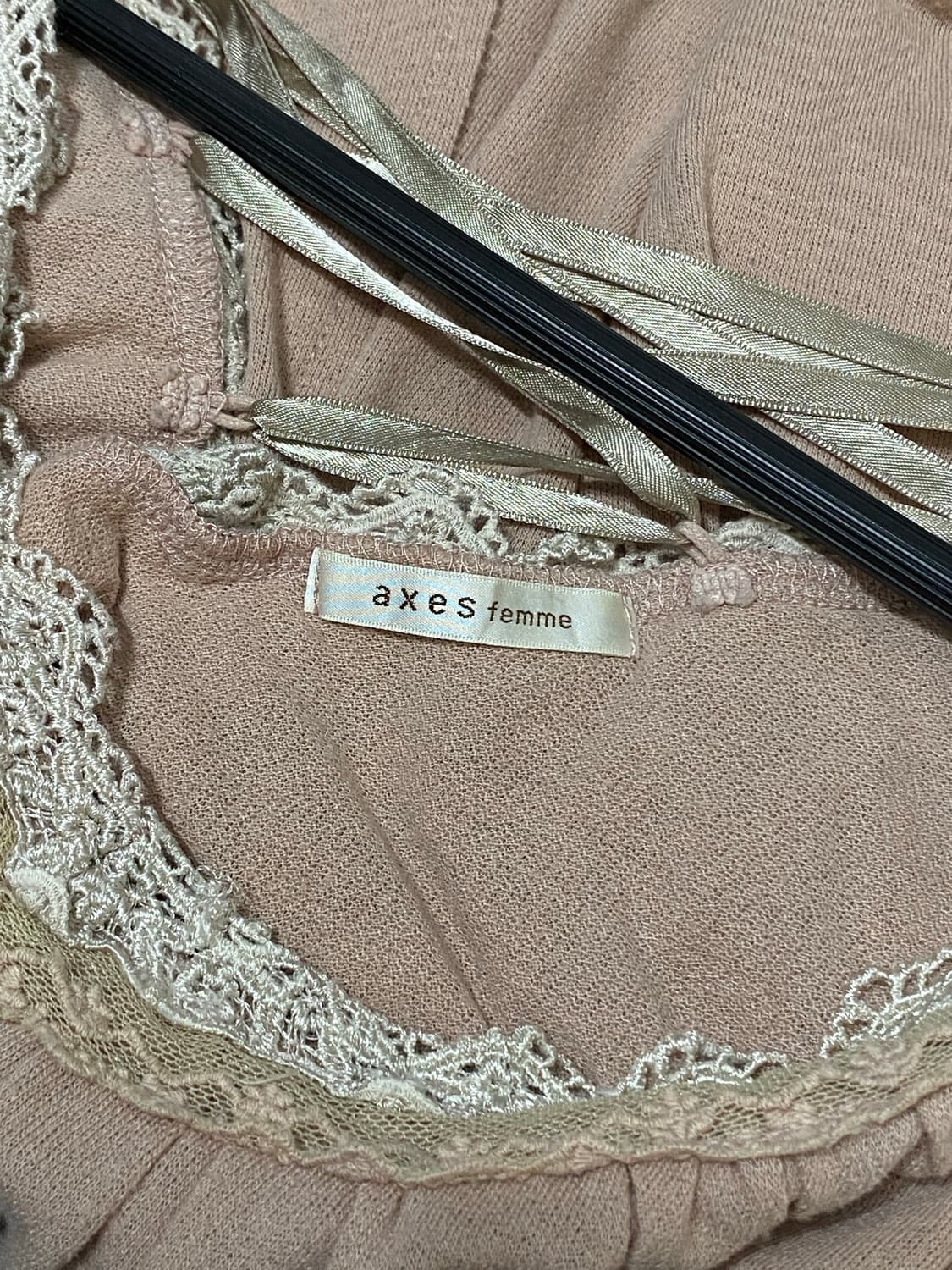 Axes femme 레이스 코르셋 디테일 케이프 슬리브 상품이미지10