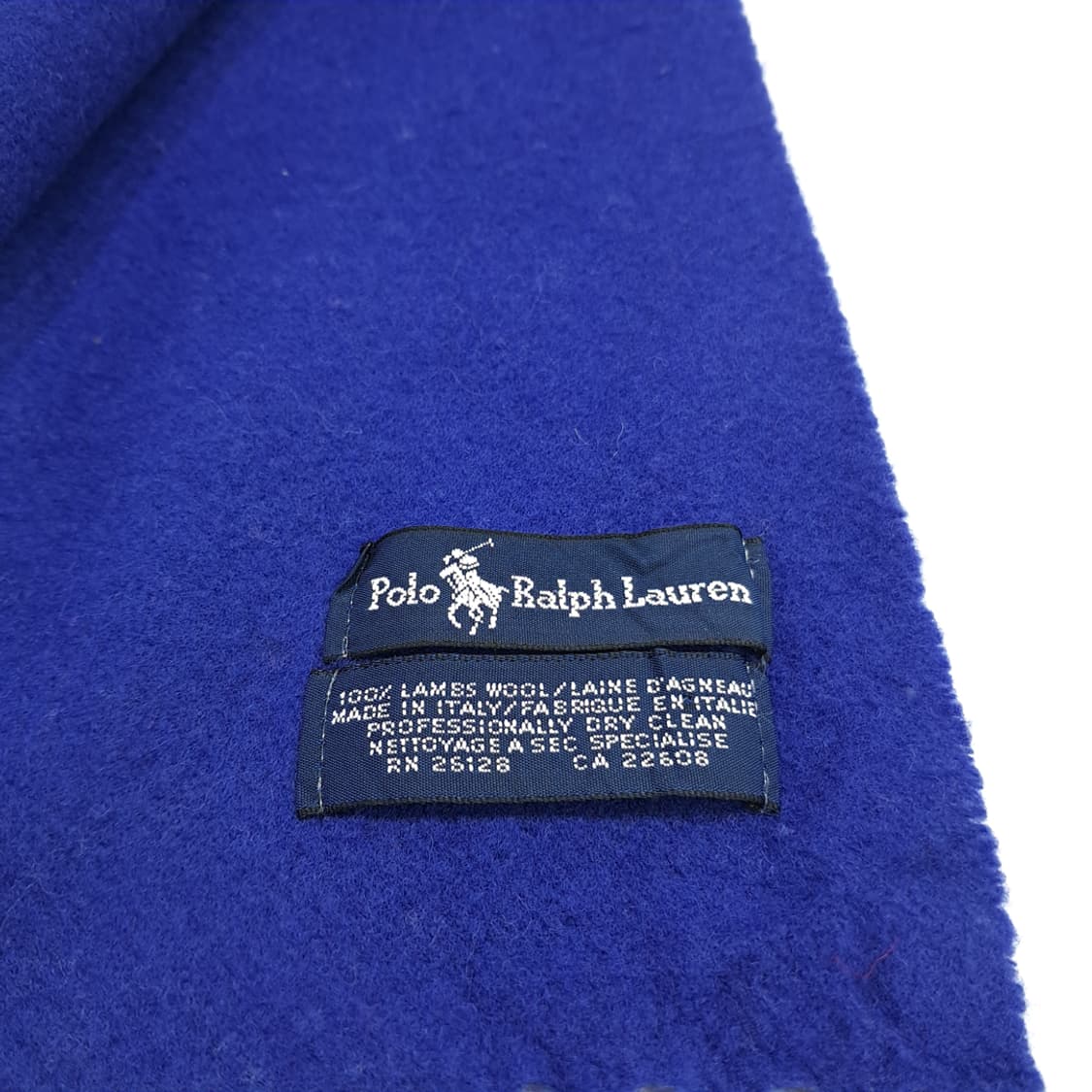 MX166 폴로 랄프로렌 로얄블루 램스울 목도리 머플러 상품이미지6