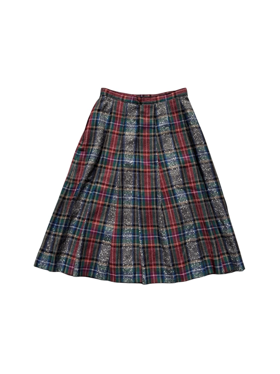vintage check wool skirts 상품이미지7