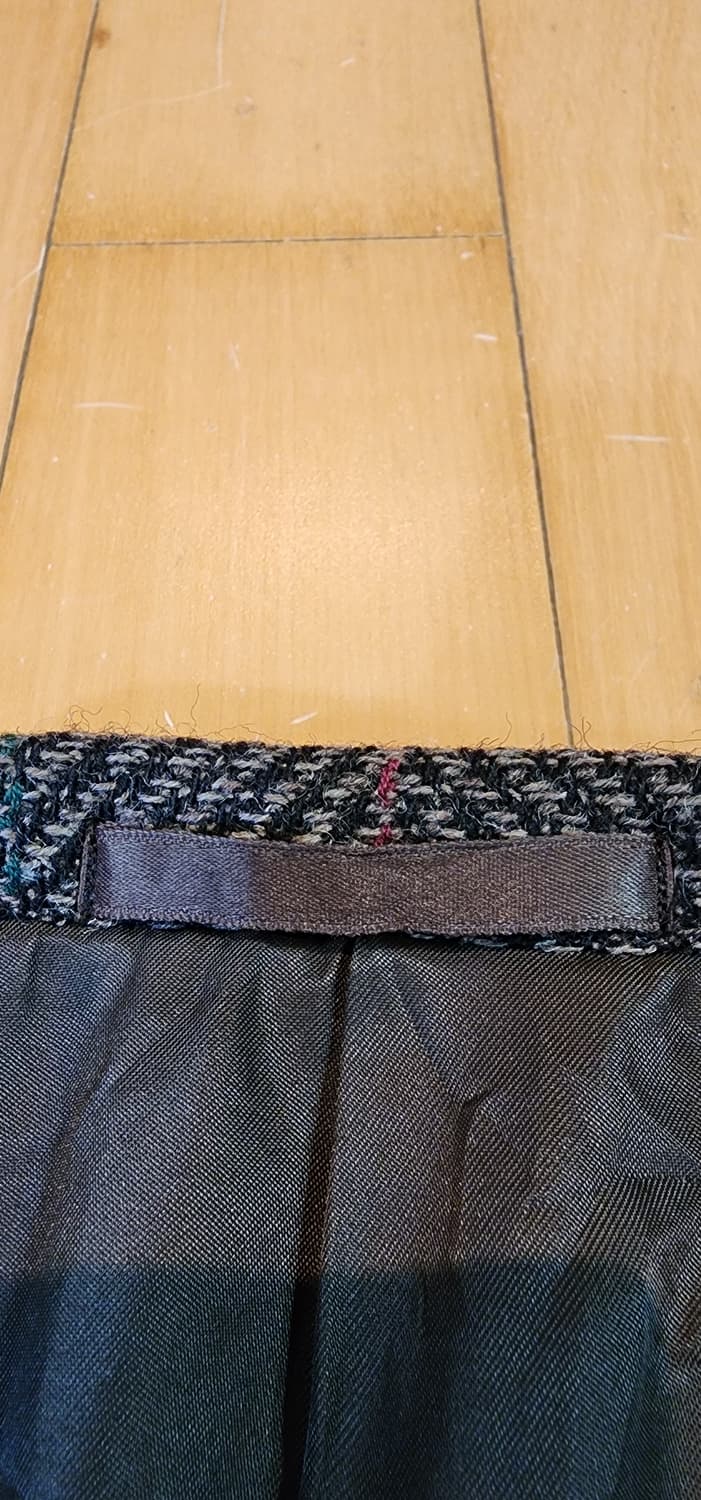 브라운 헤링본 트위드자켓 L 상품이미지6