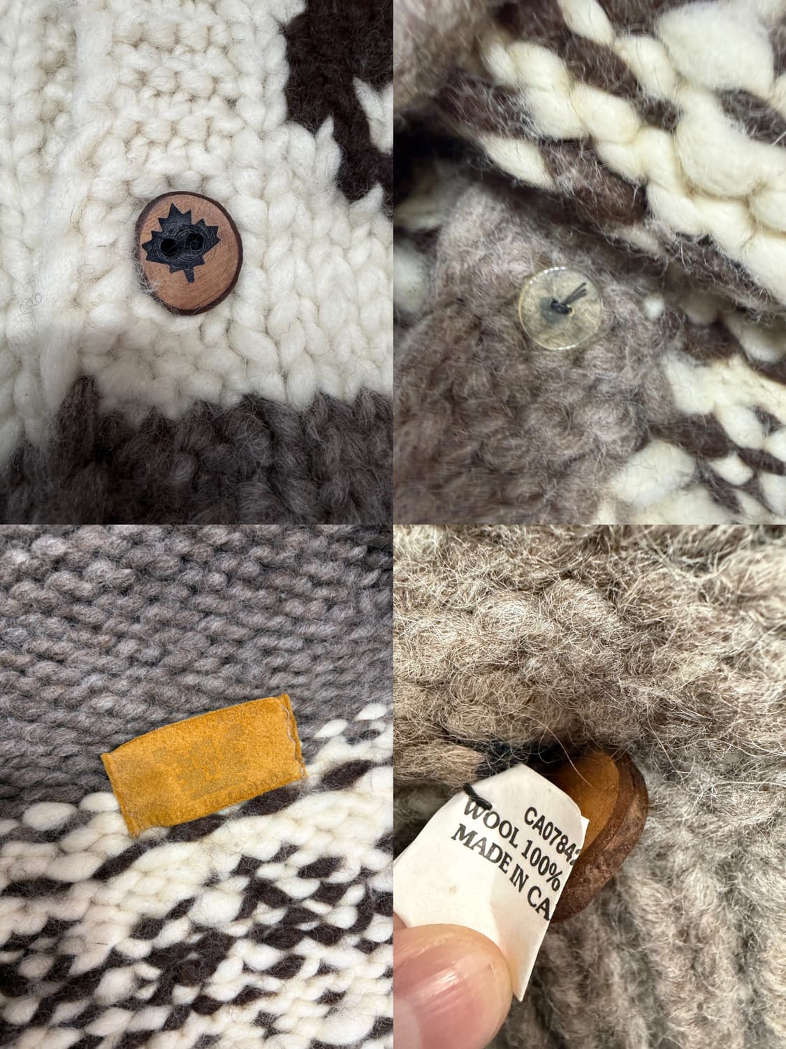 오리지널 Cowichan 코위찬 2XL (캐네디언 스웨터) 상품이미지8