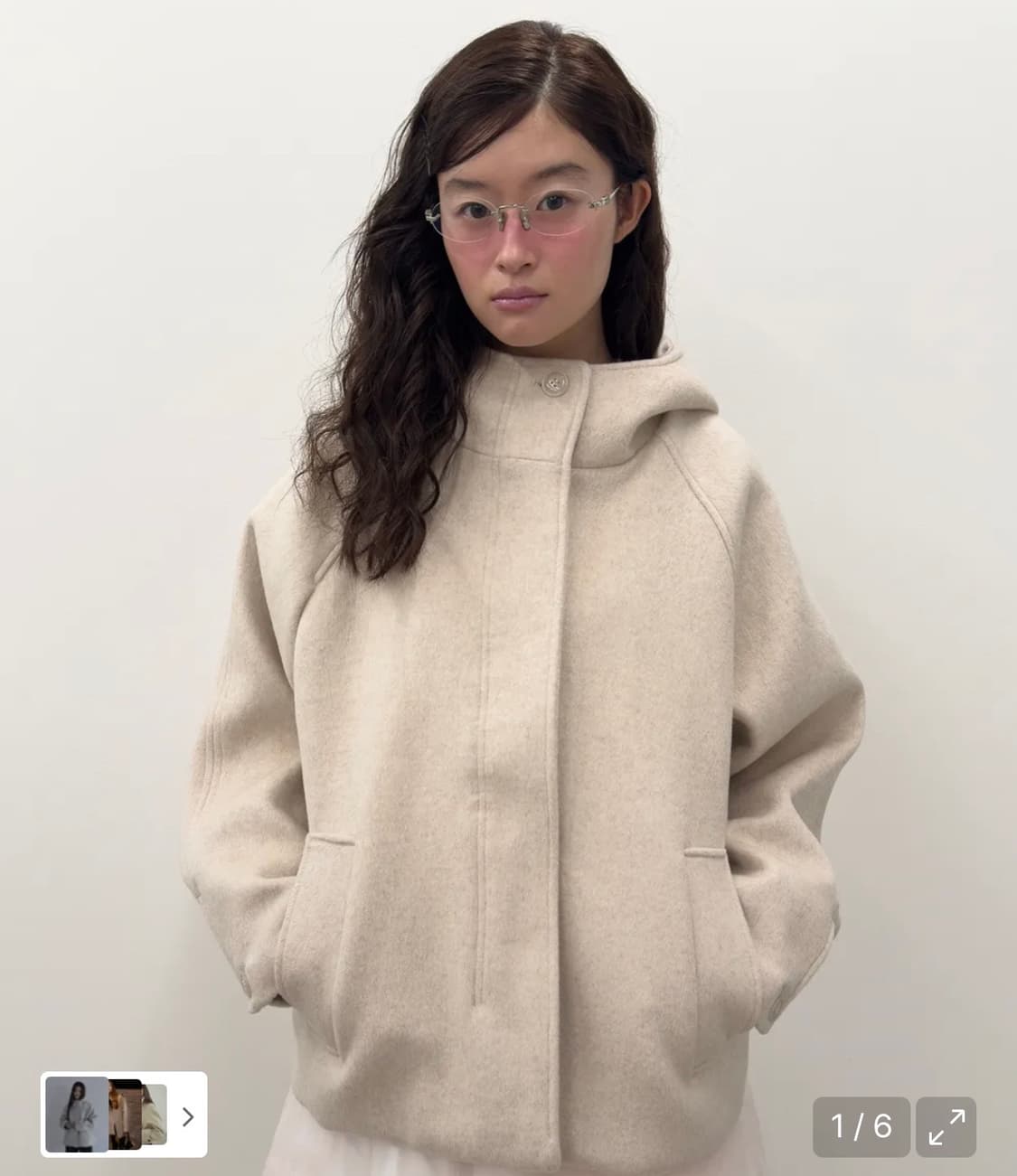 타입서비스 후드 코트 오트밀 상품이미지1