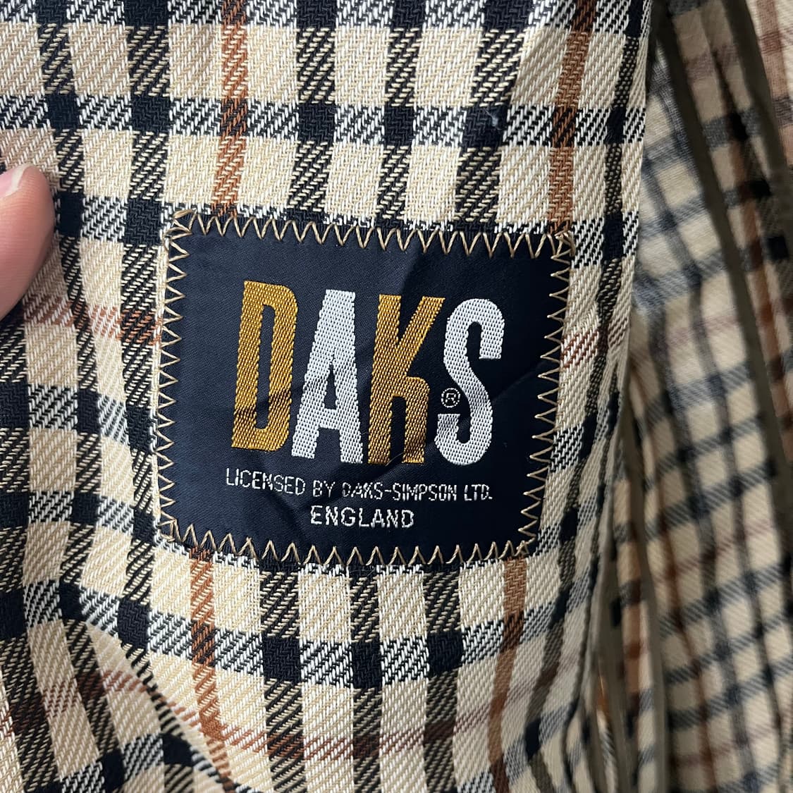 닥스 클래식 체크 자켓 남M 상품이미지5