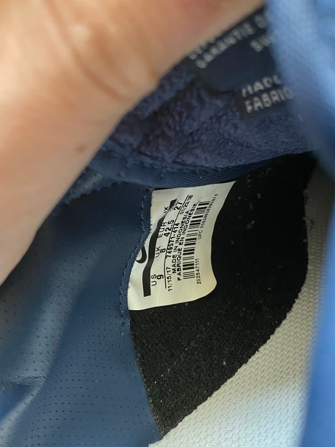 나이키 코르테즈 레더 네이비 270 상품이미지5