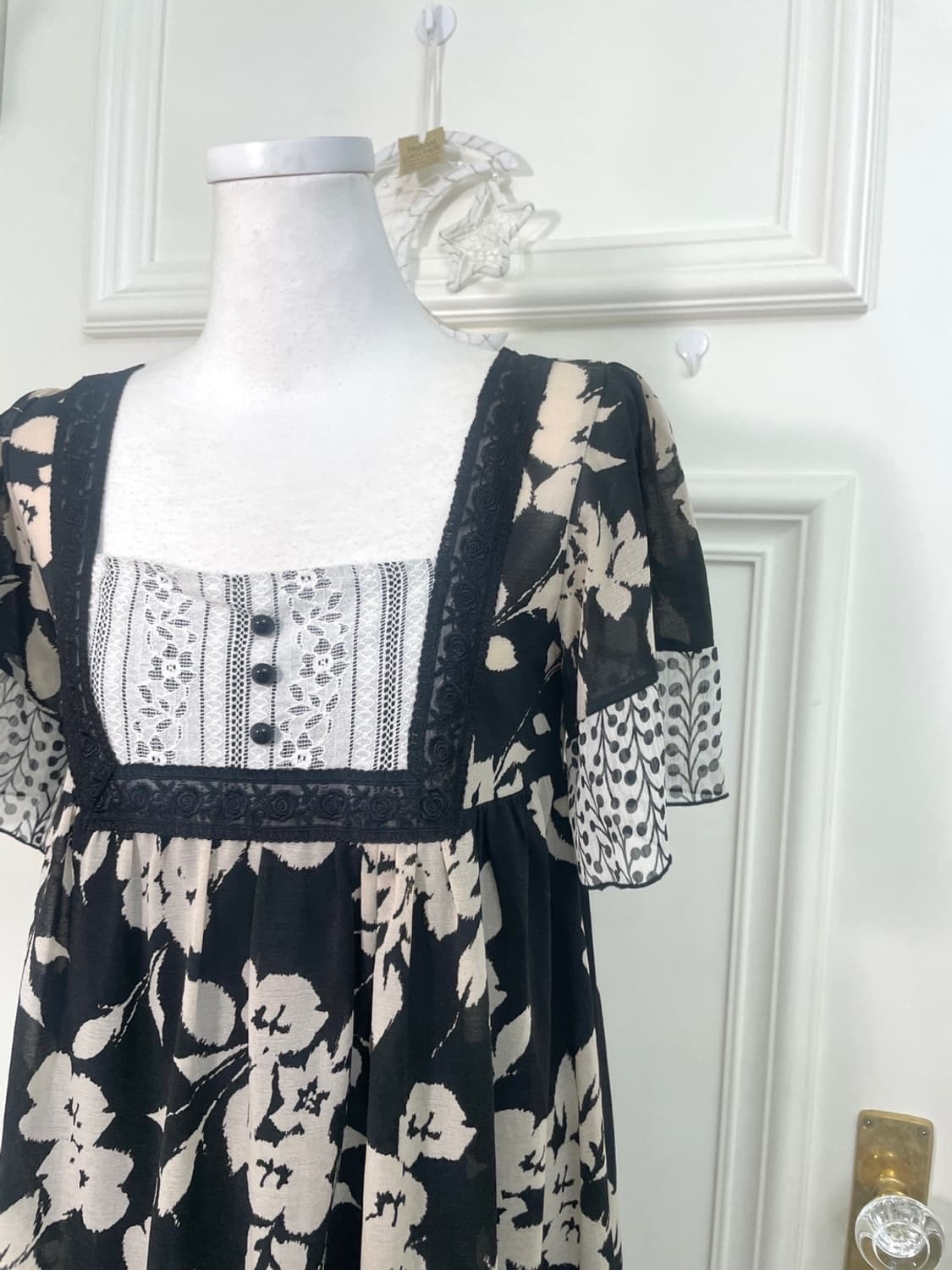 black flower lace summer opc 상품이미지7