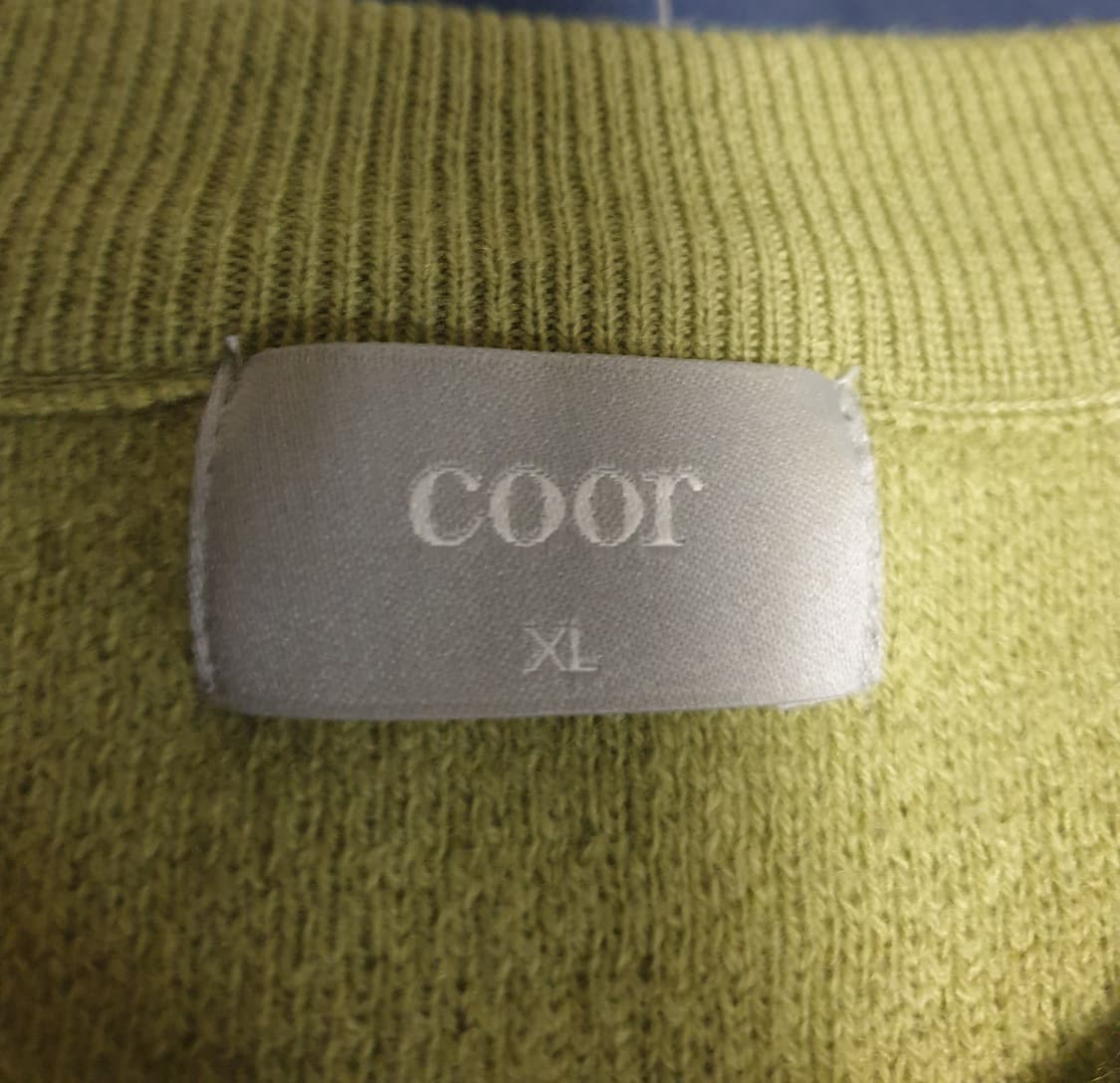 쿠어 탑필 캐시미어 라운드넥 긴팔니트 아보카도 (XL) 상품이미지3