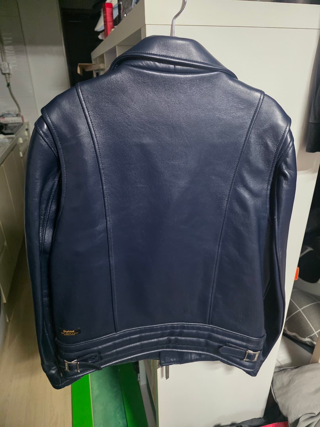 디아프바인 네이비 가죽자켓 상품이미지3