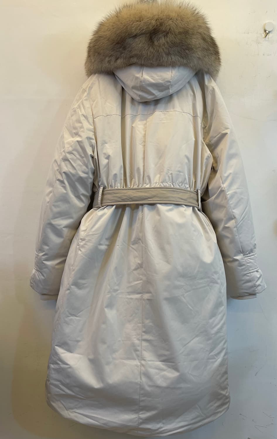 SJ와니 폭스퍼 여성 구스다운롱패딩88 새상품:) 벨트패딩코트점퍼자켓 상품이미지8