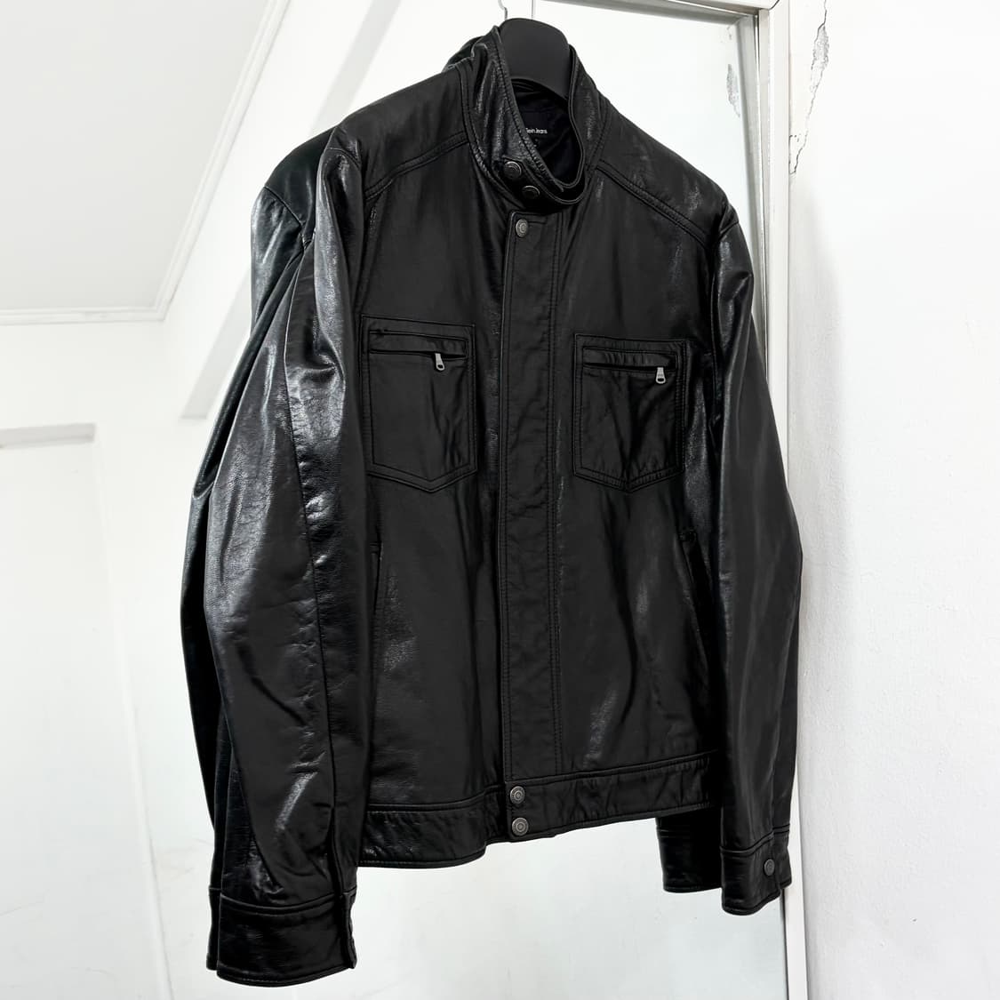 캘빈클라인 투웨이 염소가죽 라이더 자켓 상품이미지4