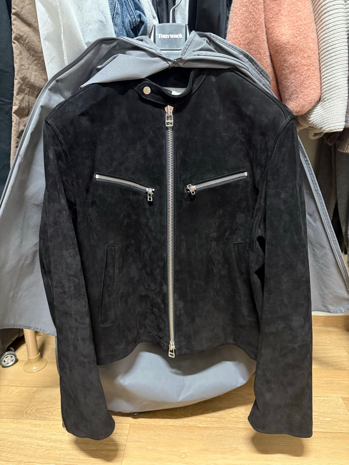 토니웩 스웨이드 레이서 자켓 L 상품이미지1