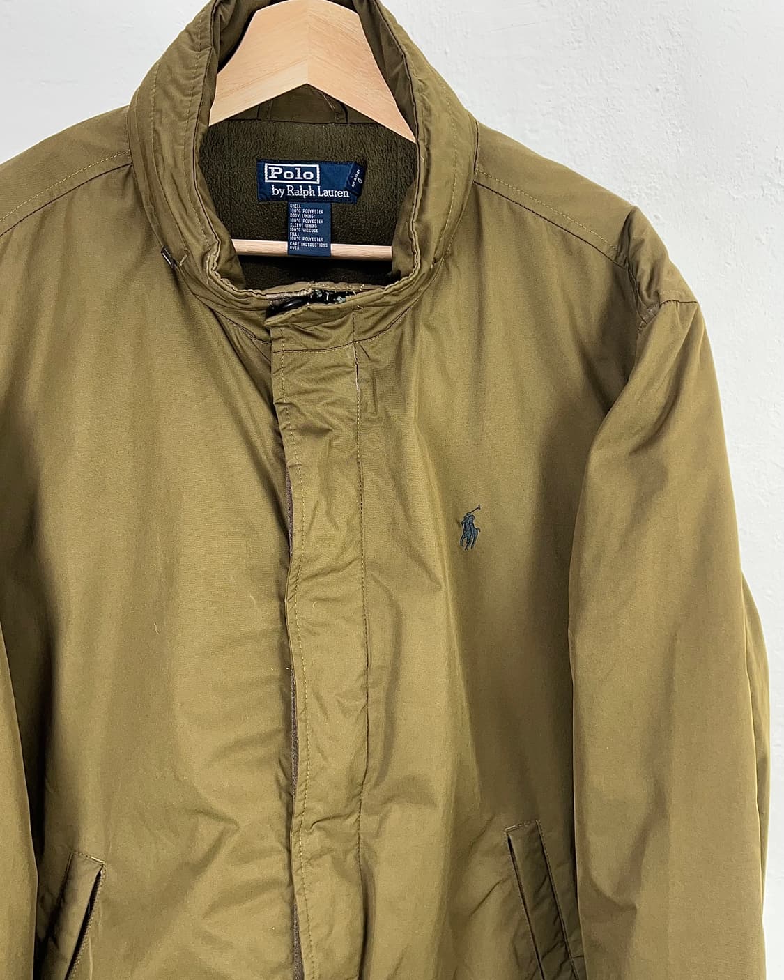 폴로 랄프로렌 올리브 카키 폴리쉘 히든 후디 페리 자켓 상품이미지3