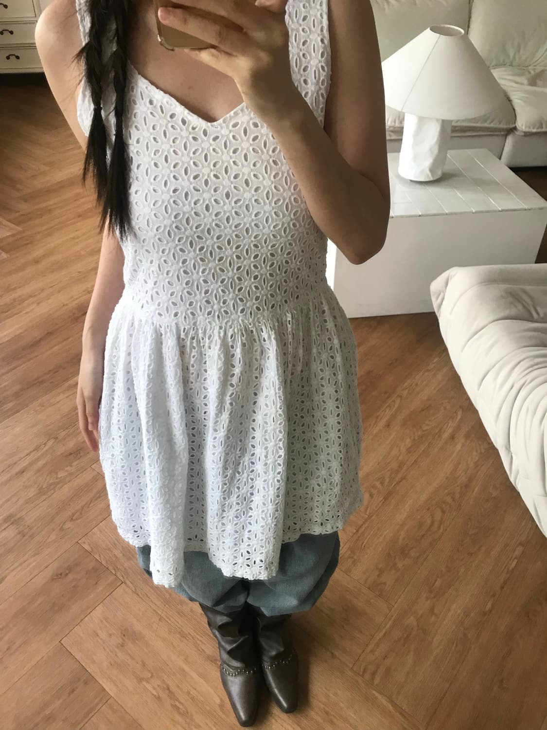 vintage eyelet one-piece 상품이미지6