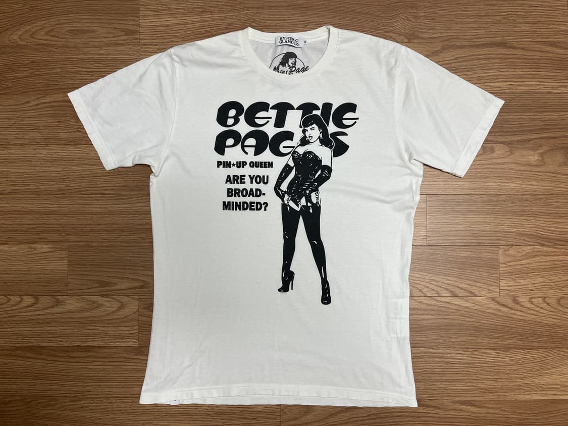 히스테릭 글레머 Hysteric Gramour X 베티 페이지 티셔츠 M 상품이미지1