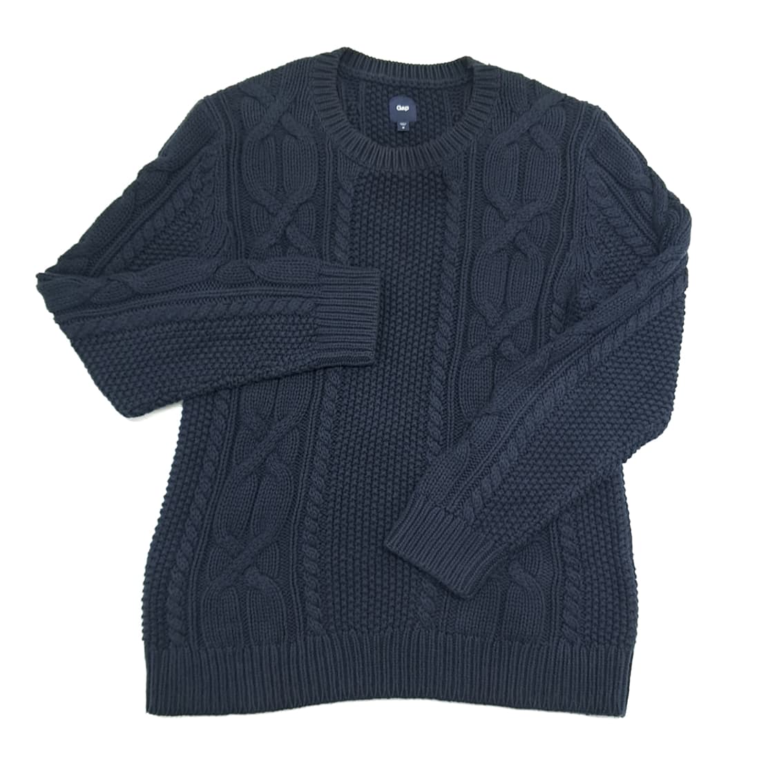 CN957 M Gap 갭 다크네이비 케이블 긴팔 니트 스웨터 상품이미지2