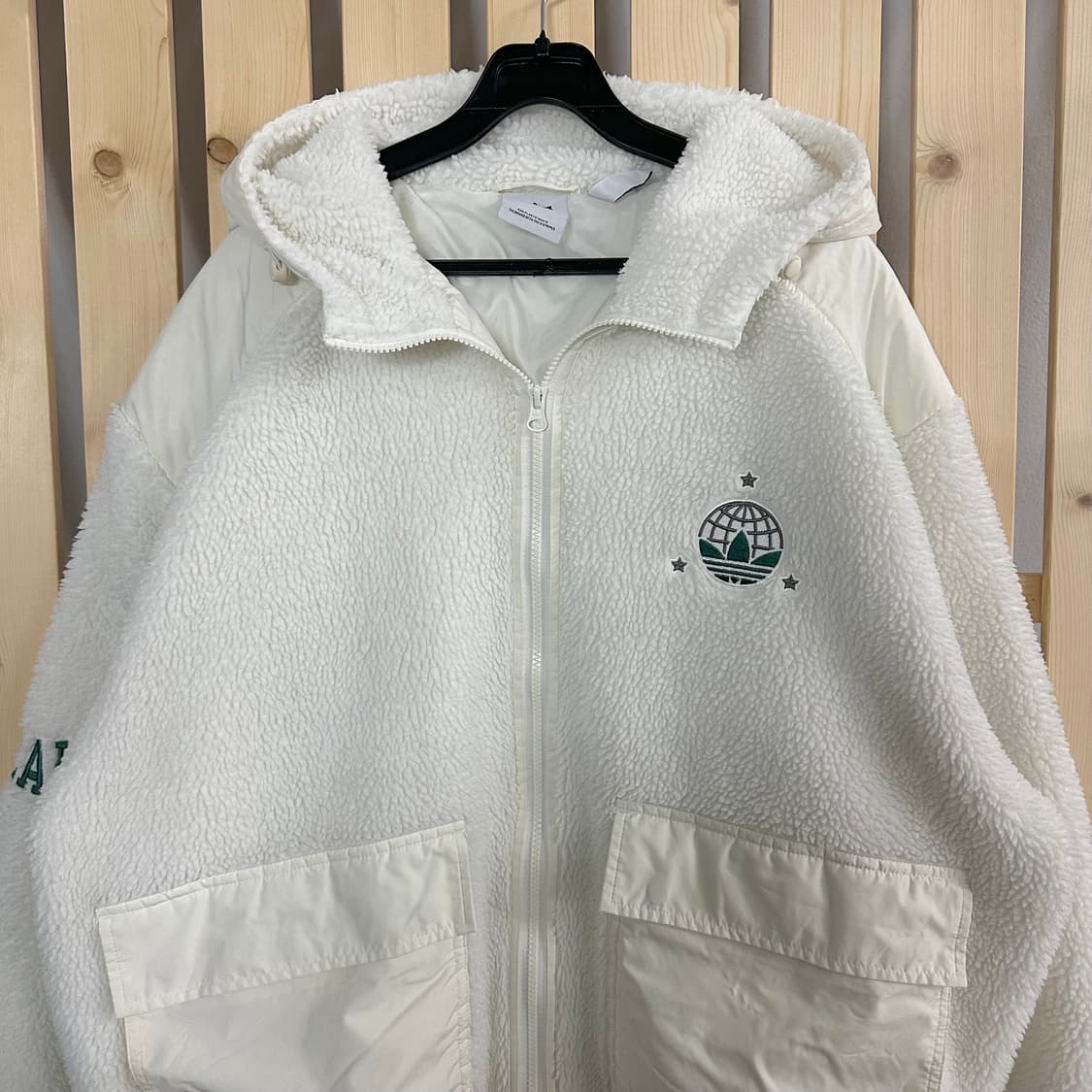 (XL) 아디다스 MC 쉐르파 아이보리 후리스 플리스 자켓 상품이미지2
