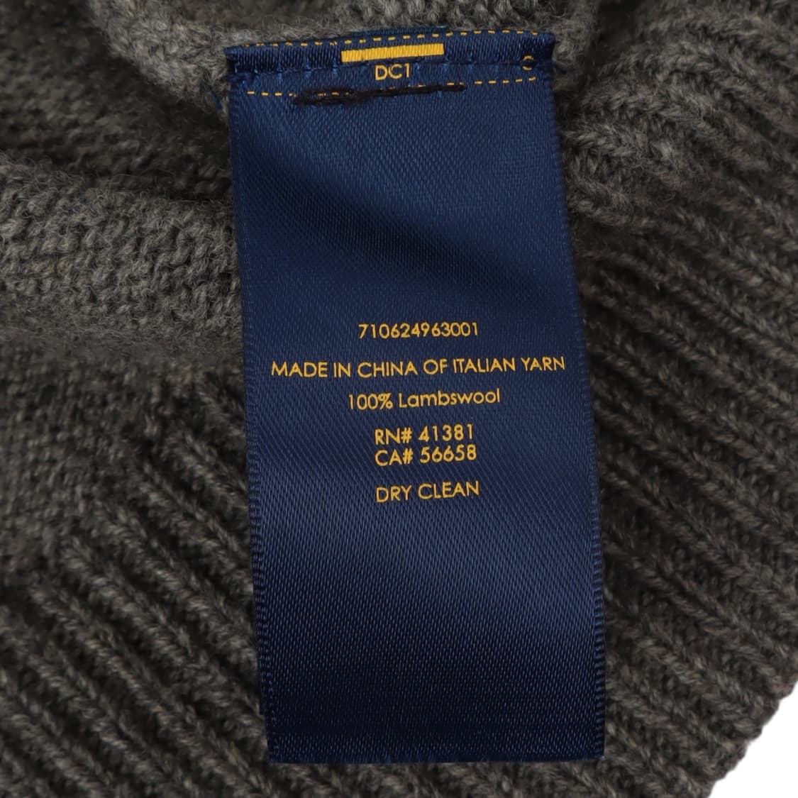 폴로 랄프로렌 그레이 울 쿼터집 숄카라 니트 상품이미지9