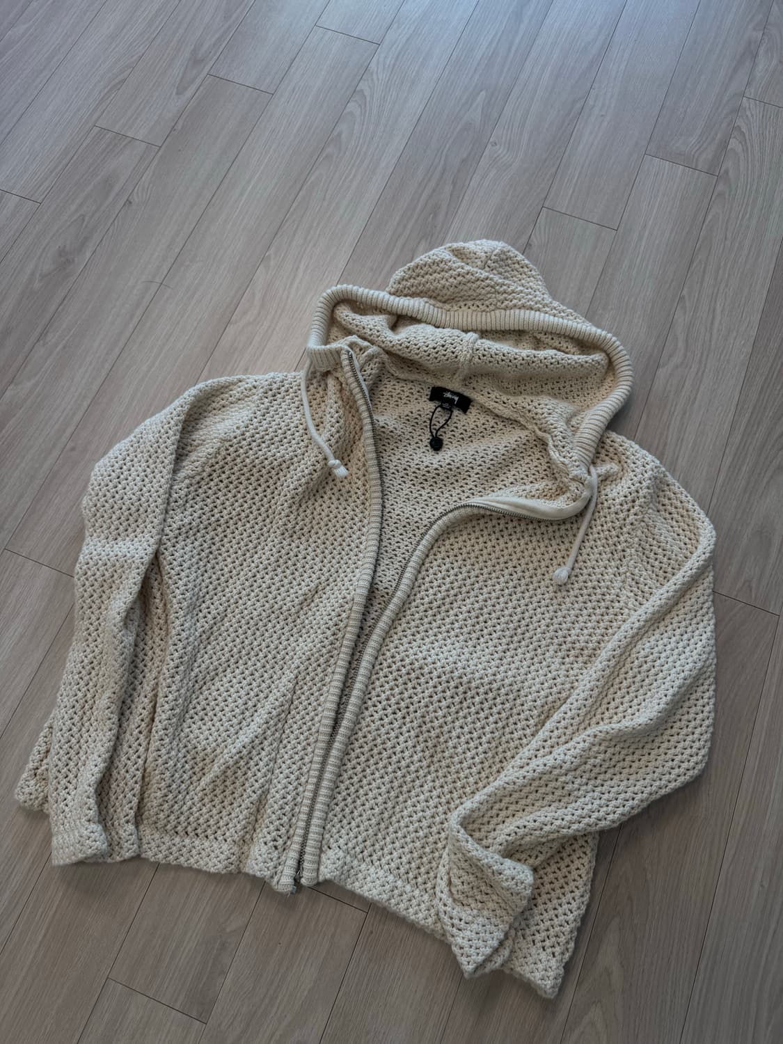 [M] 스투시 크로쉐 후드집업 상품이미지1