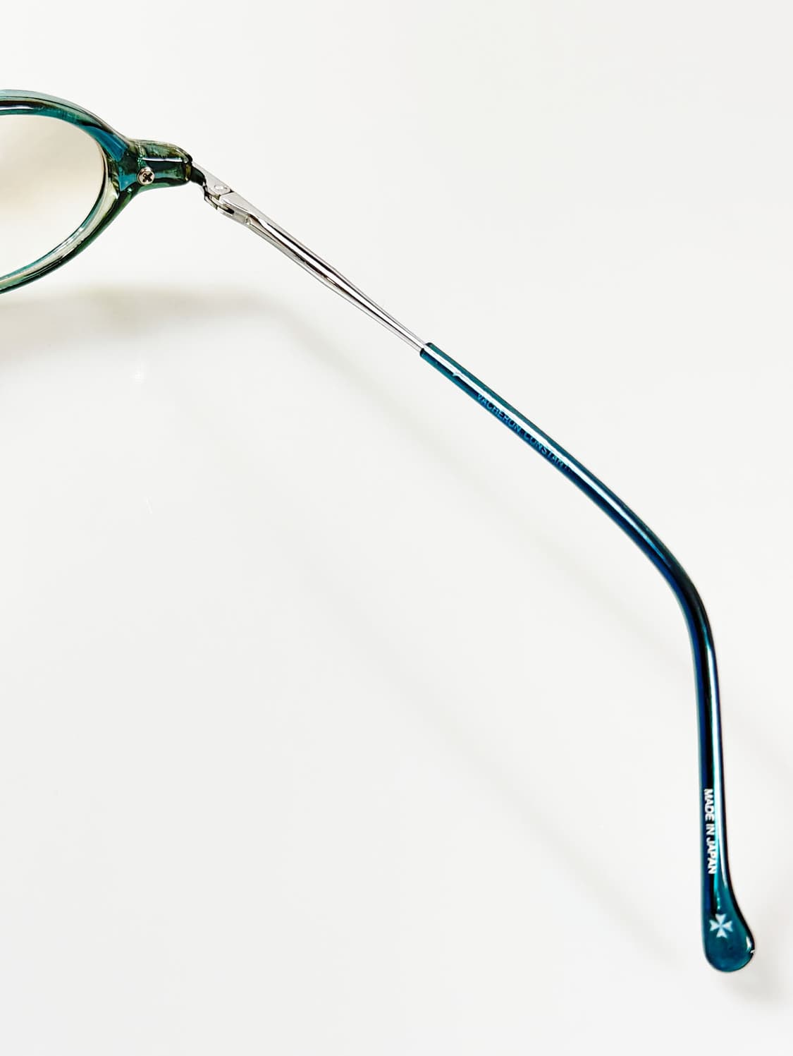 90s VACHERON CONSTANTIN 블루 오벌 뿔테 빈티지 안경 상품이미지6
