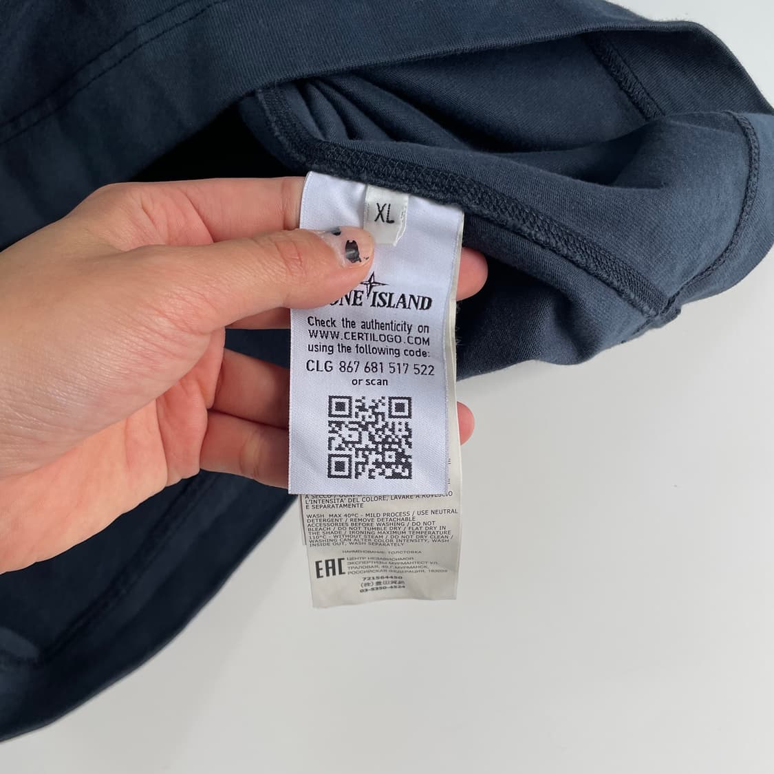 Stone Island  스톤 아일랜드 워시드 와펜 롱슬리브 상품이미지6