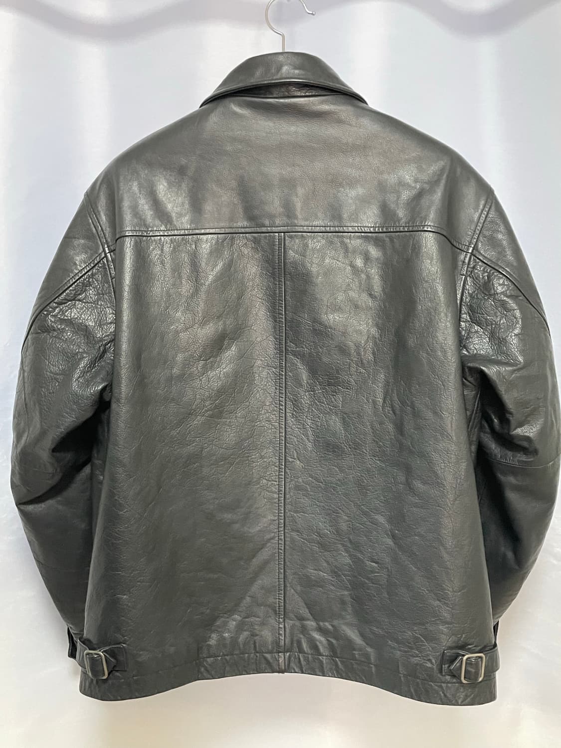 [D.O Archives] 90s 올드갭 레더 싱글 라이더자켓 블랙(M) 상품이미지8