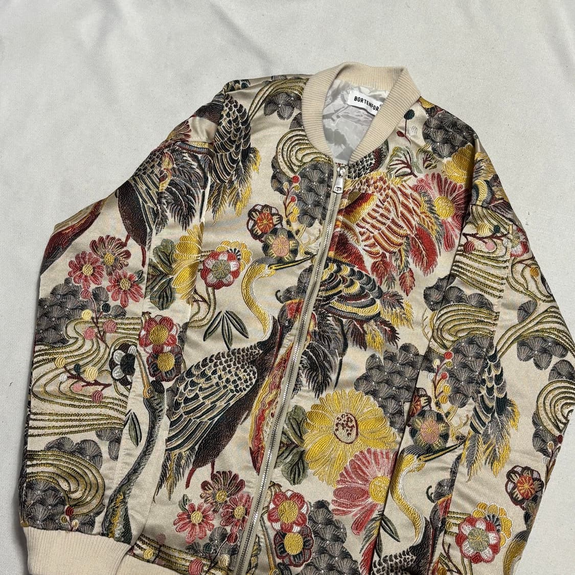 3XL jpn 플라워 자수 스카쟌 상품이미지1