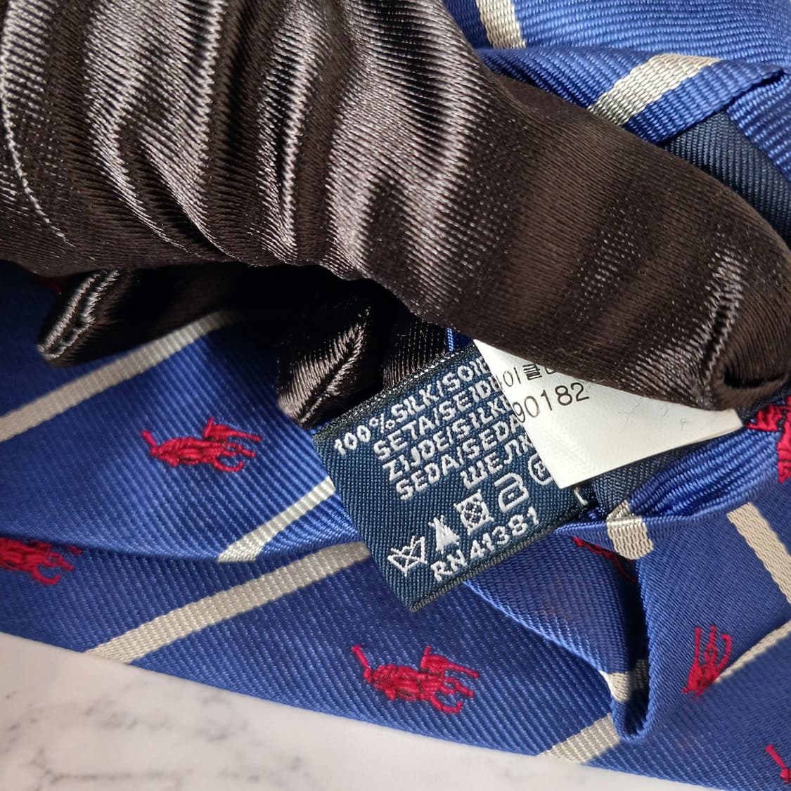 폴로 랄프로렌 스트라이프 포니 자수 넥타이 9.0cm A등급 E8759
 상품이미지7