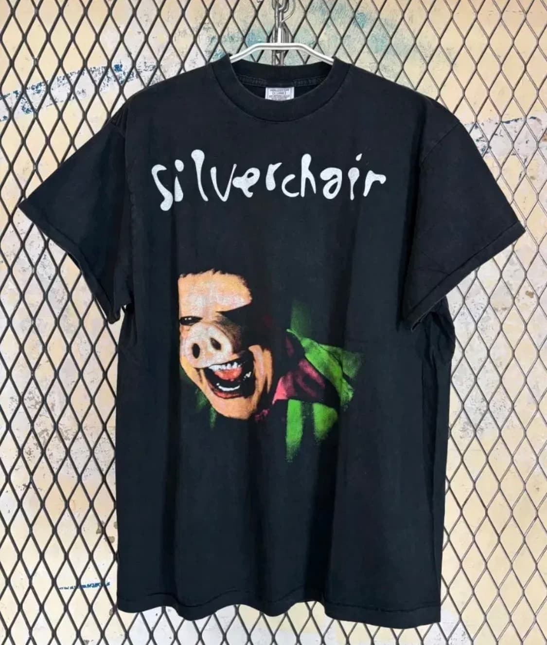 실버체어 빈티지 밴드티 상품이미지1