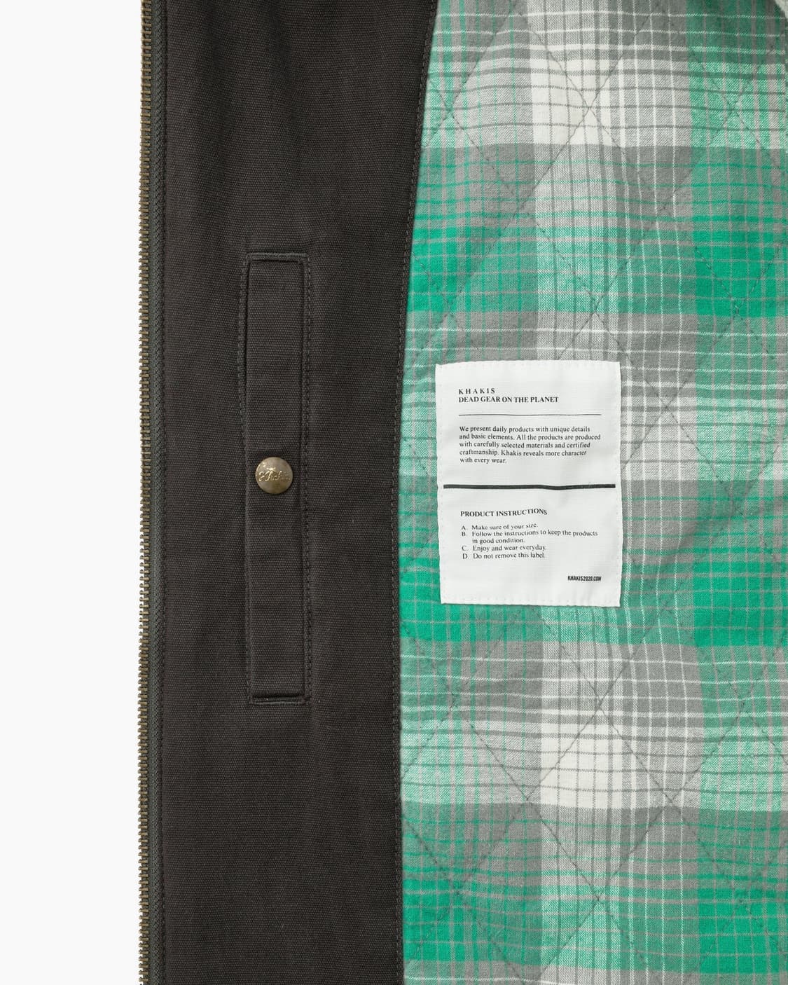 25FW 카키스 Khakis 코듀로이 스윙 자켓 xl 다크 올리브 상품이미지2