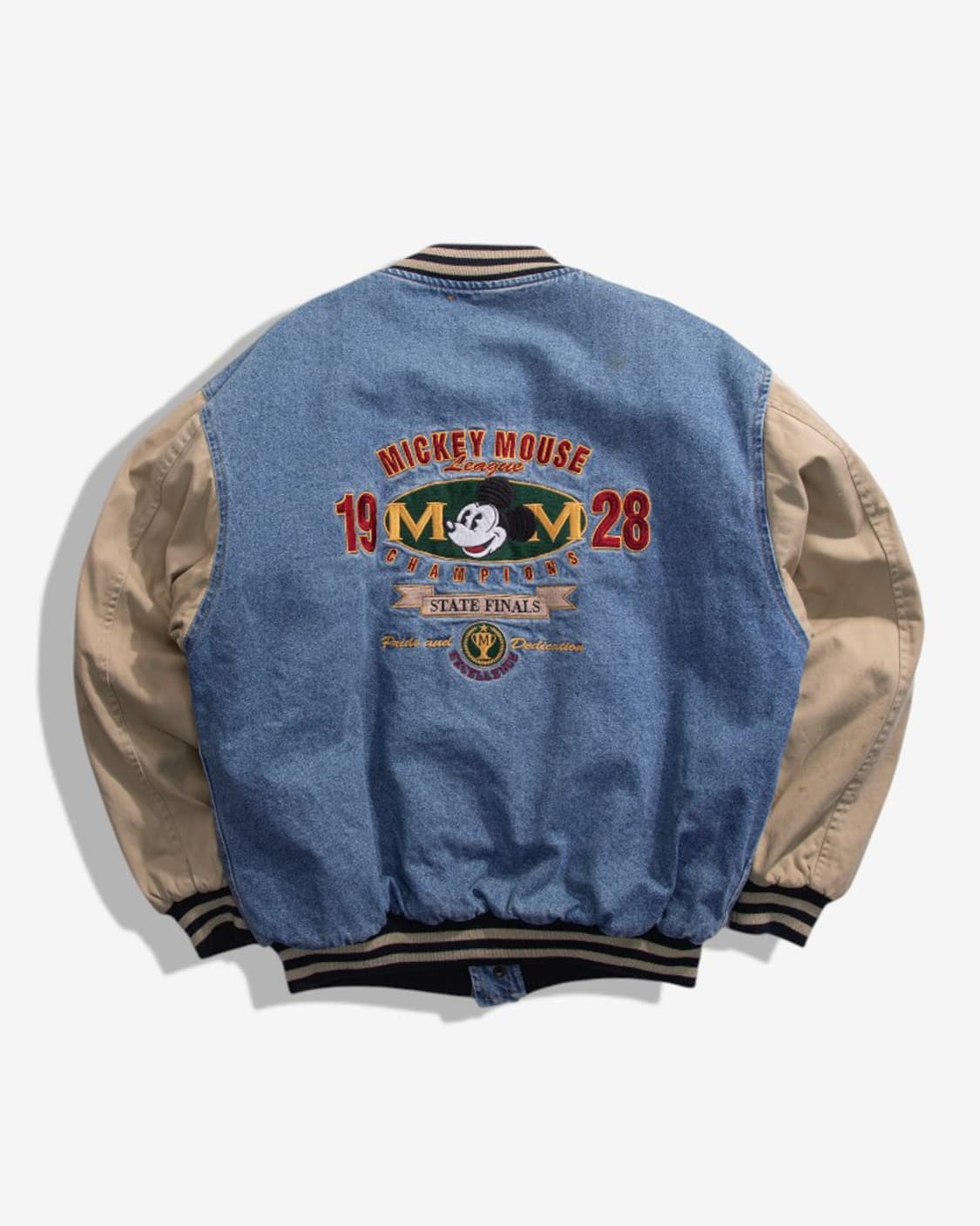 T-1976 90s Disney denim varsity jacket 상품이미지2