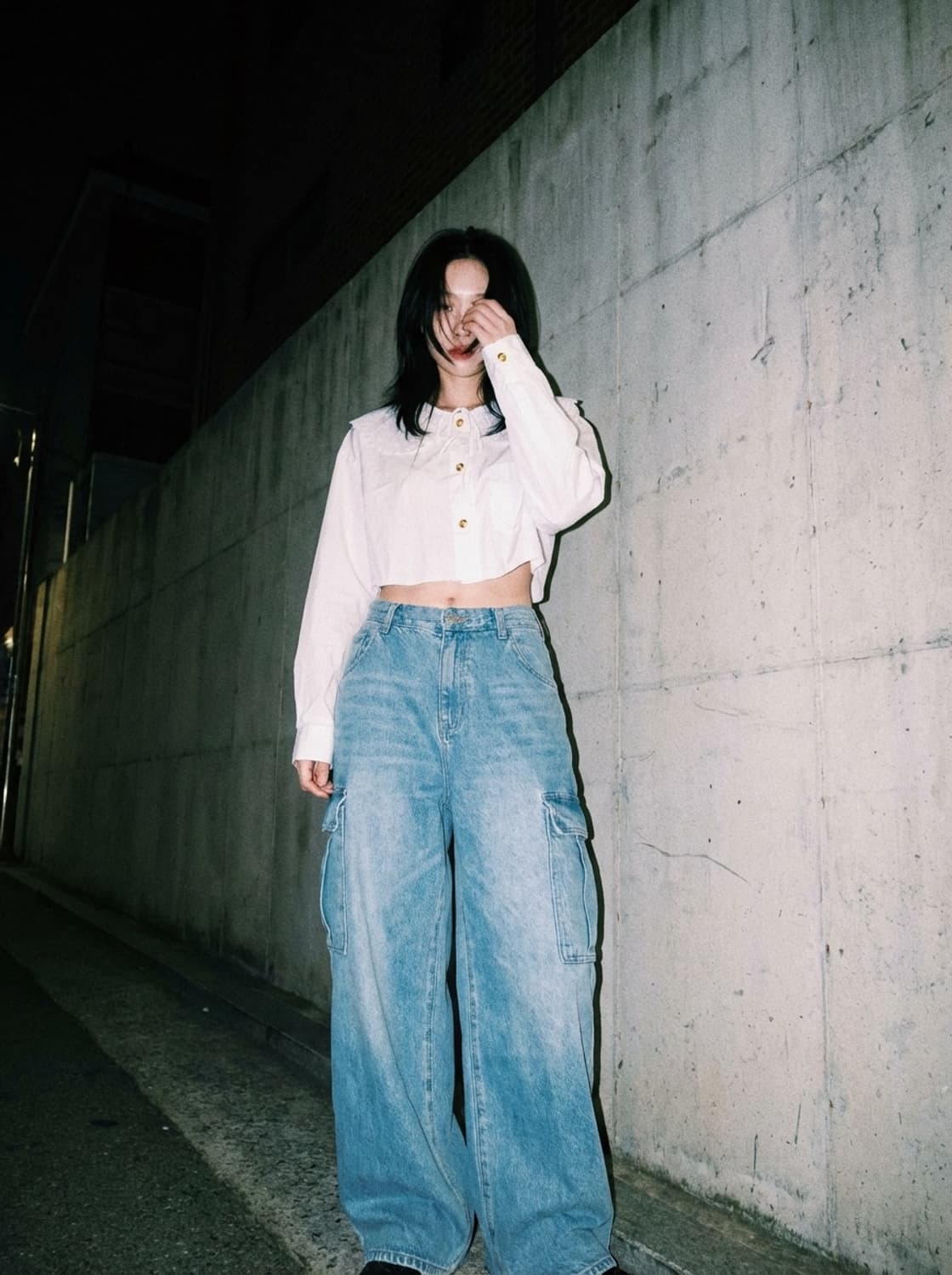 미우미우 크롭 코튼 셔츠 상품이미지1