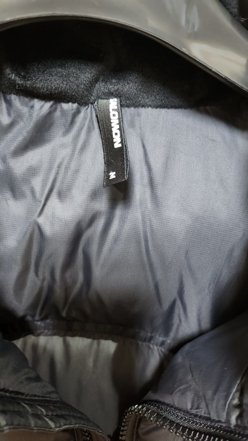 살로몬 컨투어 다운 자켓 블랙 (m)여성 상품이미지6