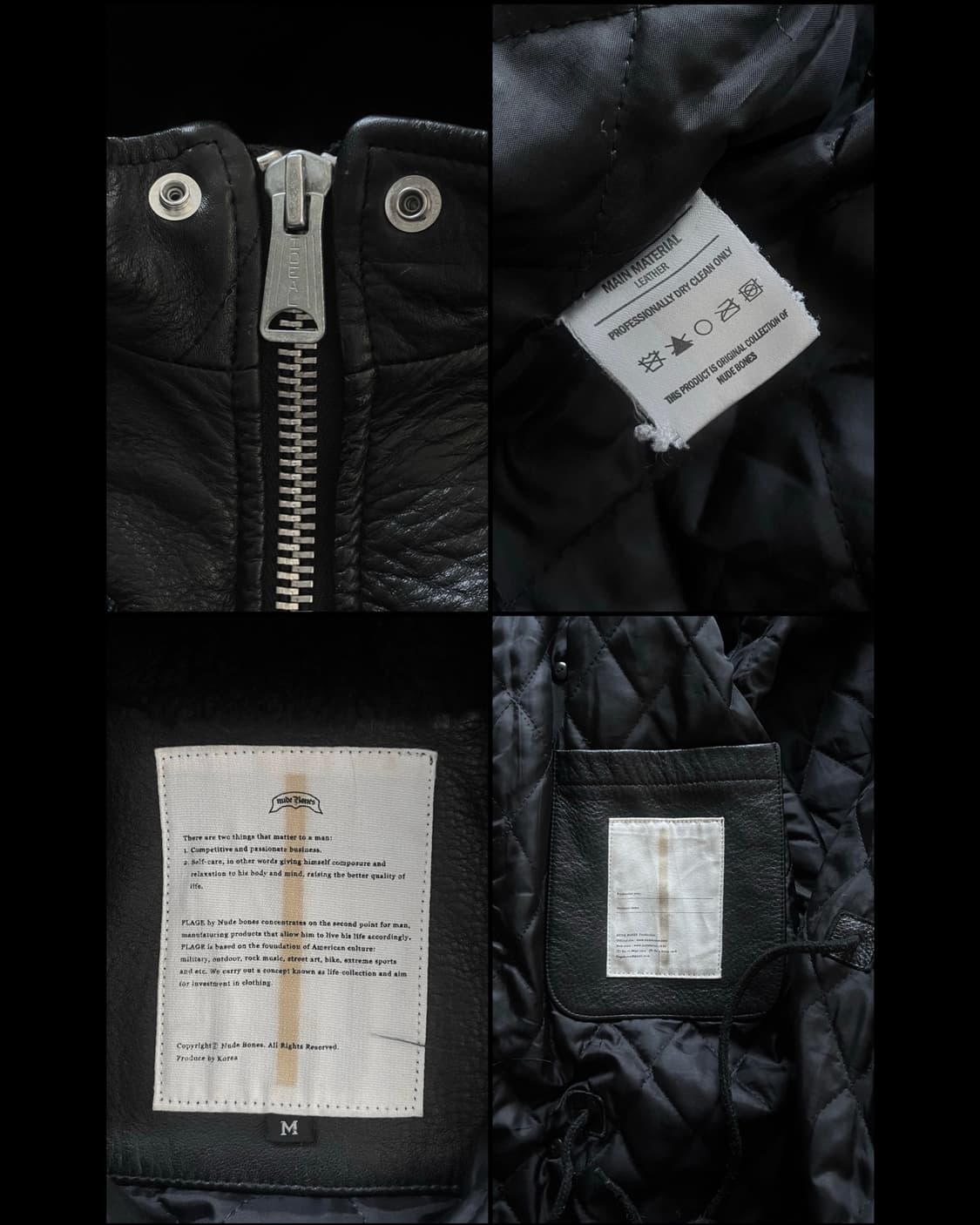 NUDE BONES Real Cow Leather N3B Coat 상품이미지8