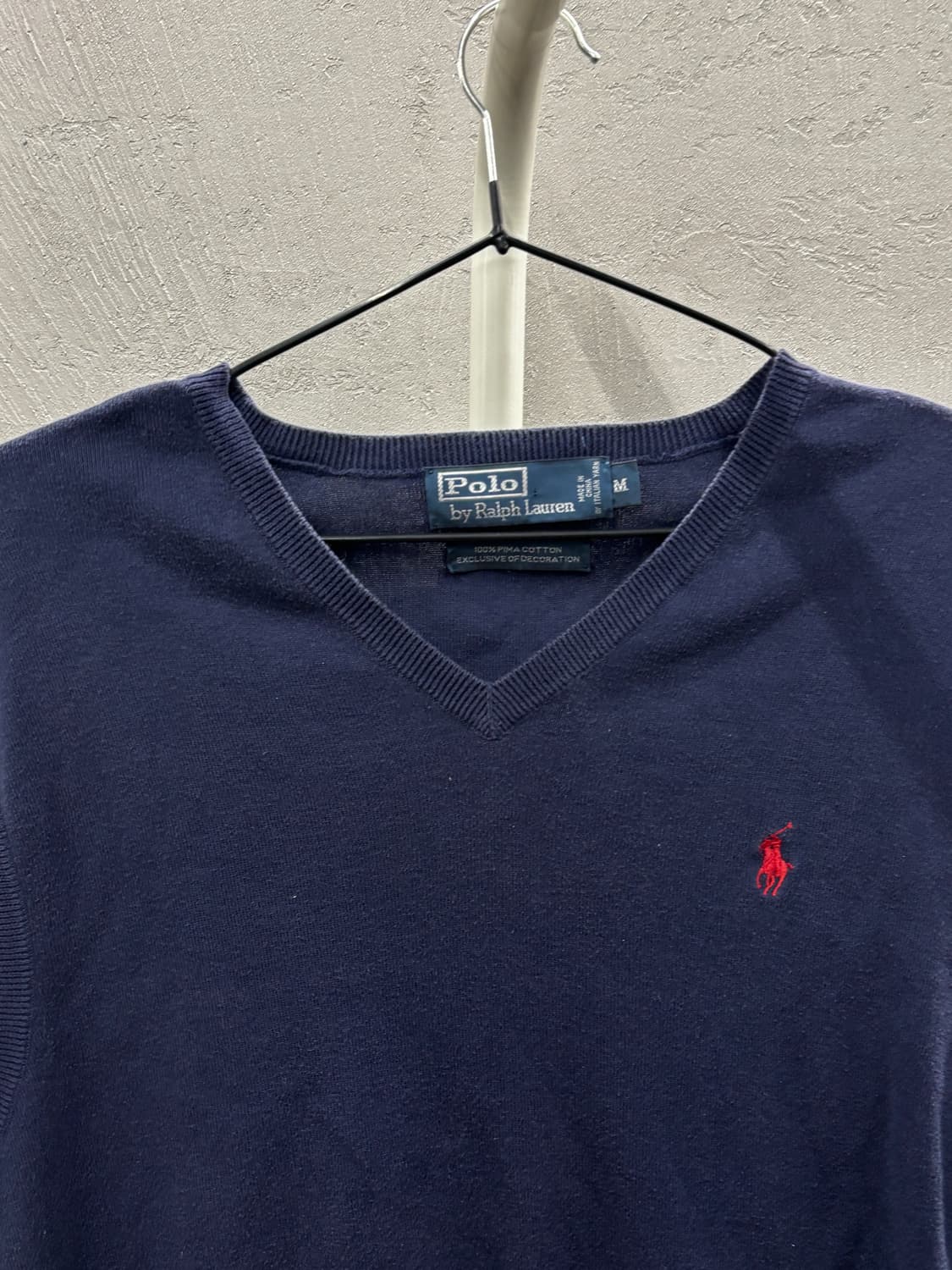 폴로 랄프로렌 니트 베스트 네이비 M 상품이미지3