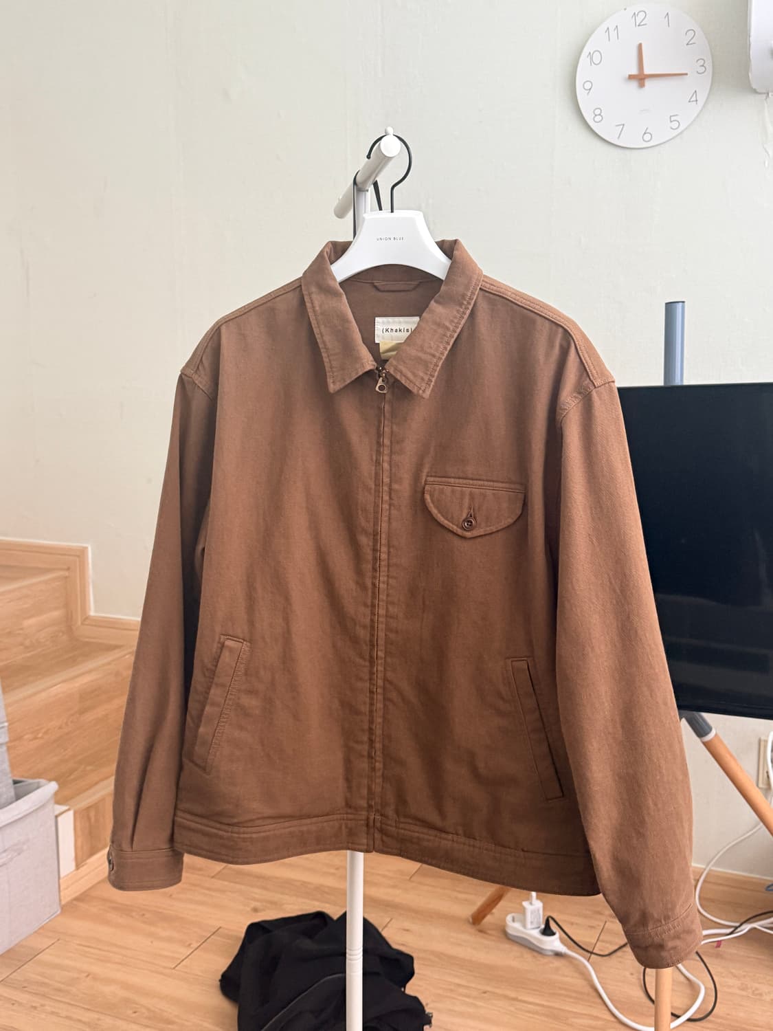 카키스 워시드 스윙자켓 브라운 m 상품이미지2