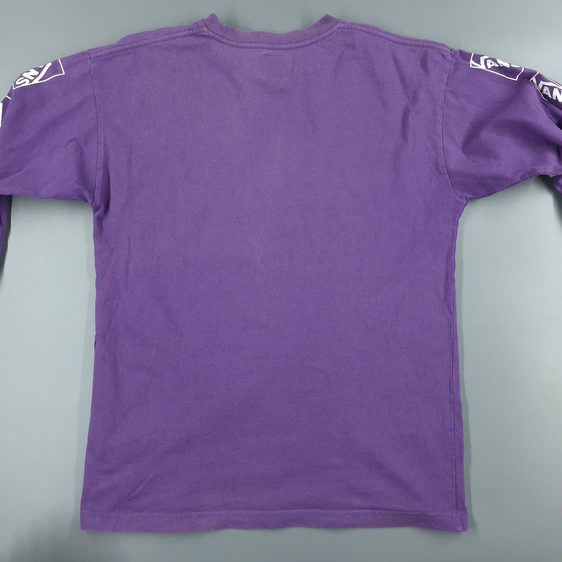 반스 피그먼트 퍼플 화이트 멀티로고 스케이트보드 긴팔 티셔츠 롱슬리브 M 상품이미지10