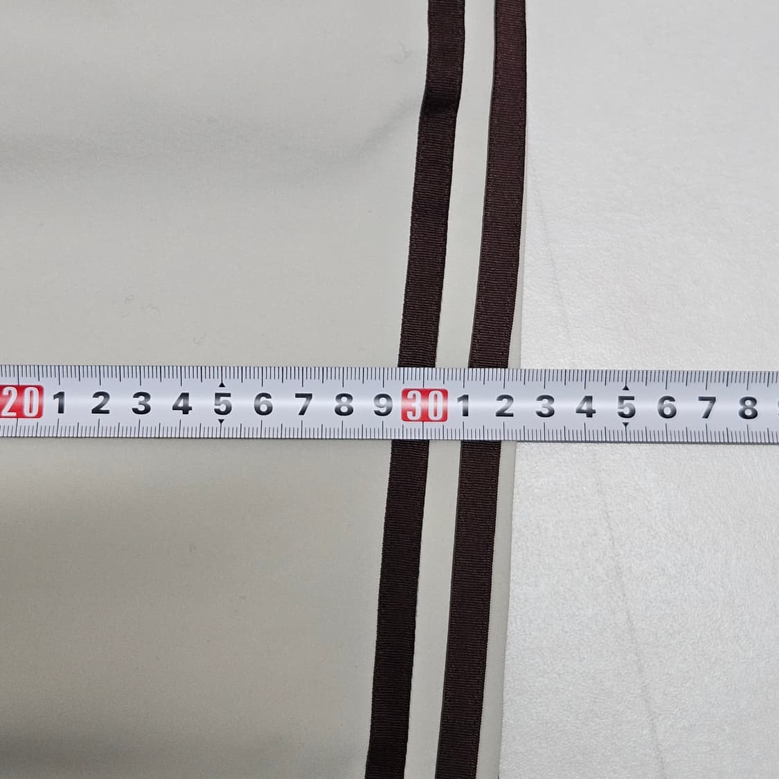 L 아디다스 아이보리 브라운 삼선 트랙팬츠 상품이미지7