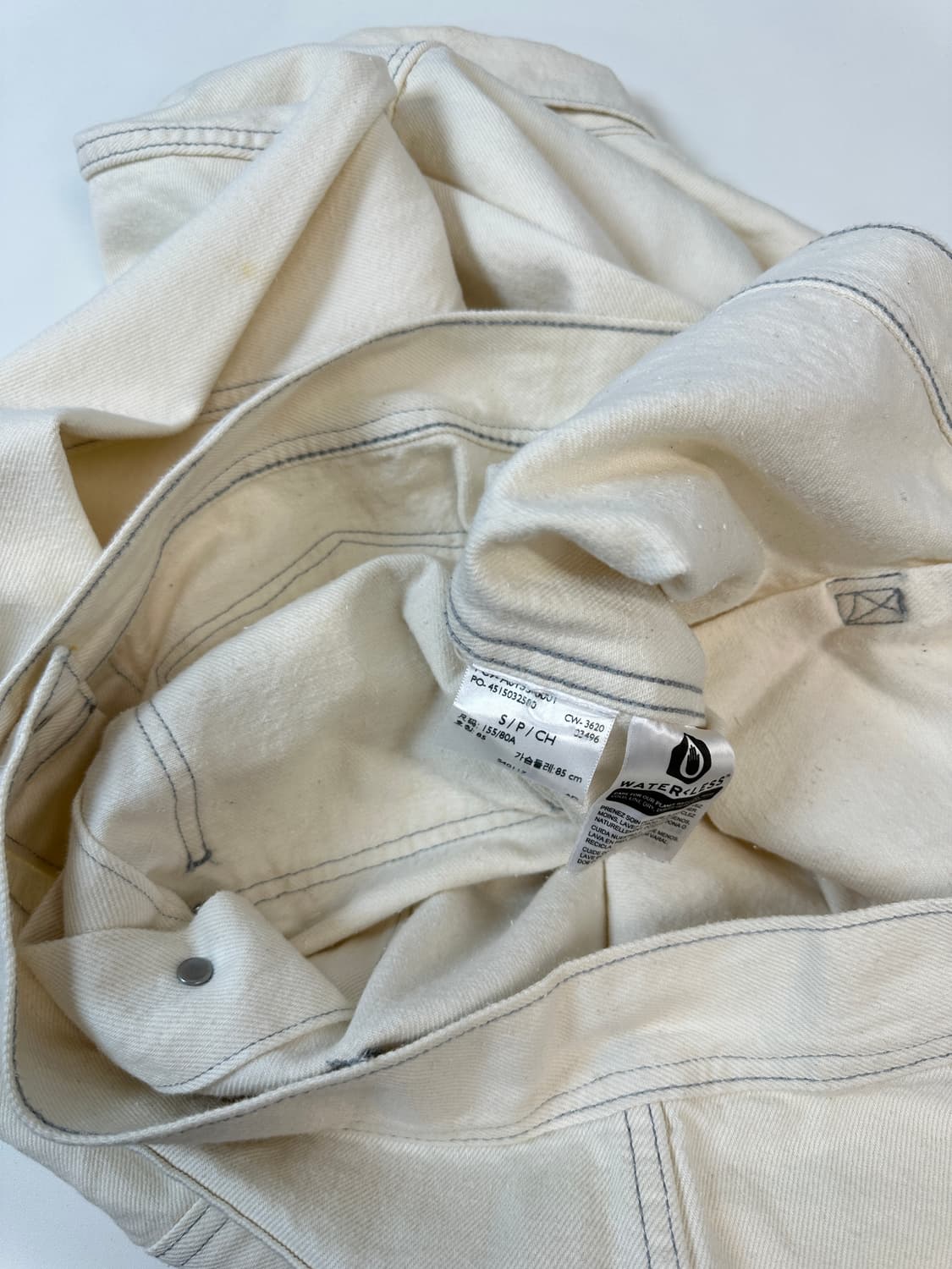 리바이스 오버핏 RED 화이트 그레이 스티치 트러커 자켓 상품이미지4