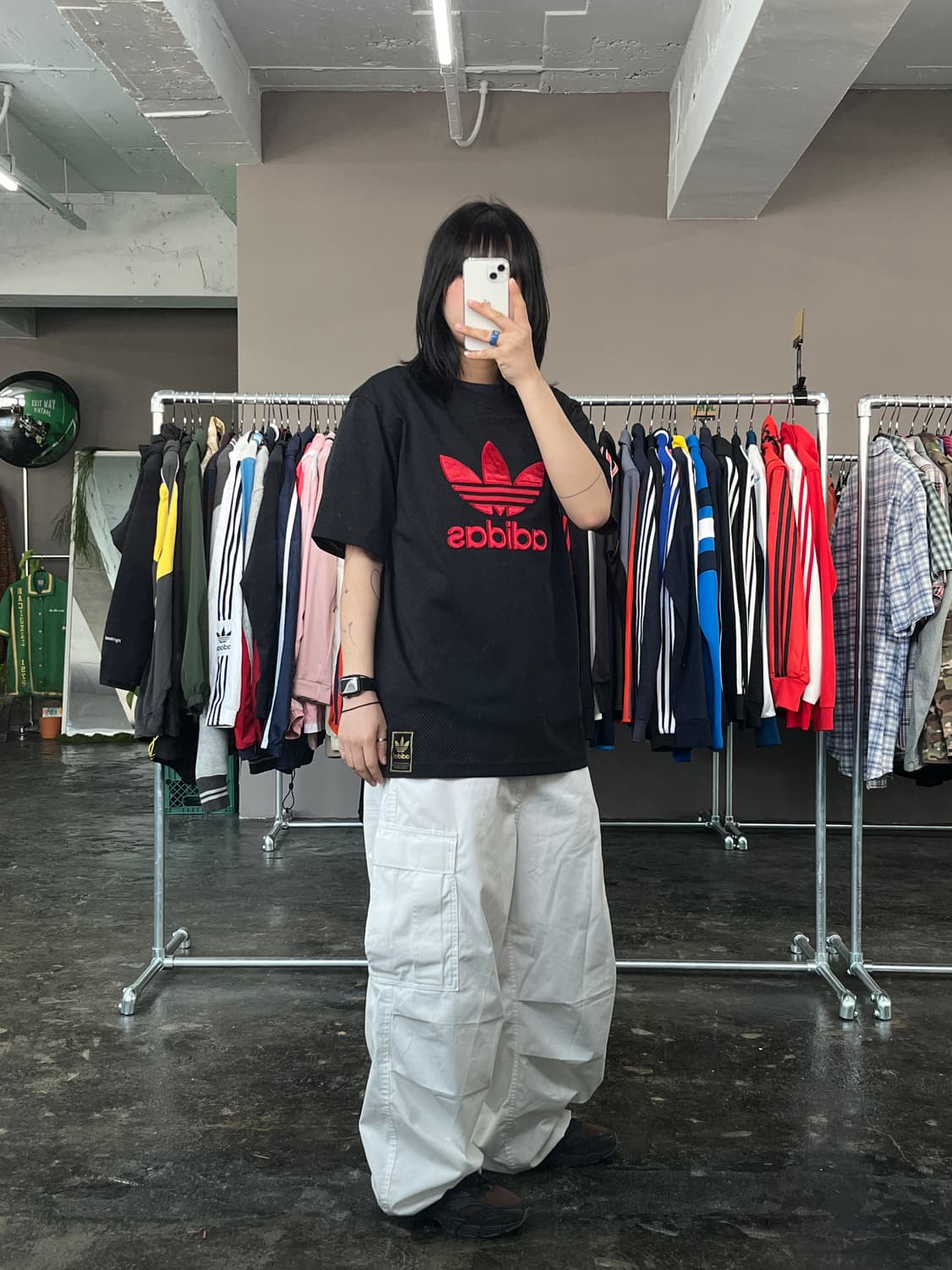 아디다스 자수 로고 메쉬 반팔 티셔츠  상품이미지4