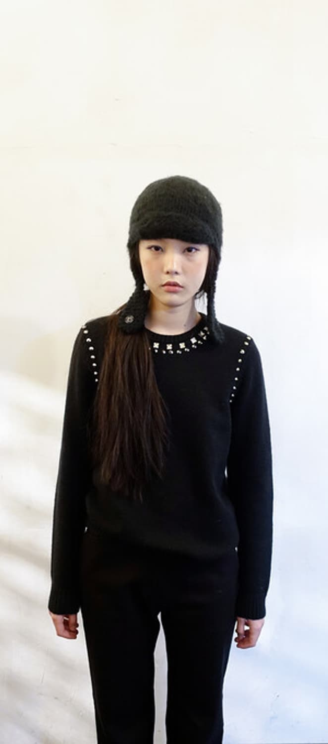샵페어리 bushy flap beanie 블랙 상품이미지1