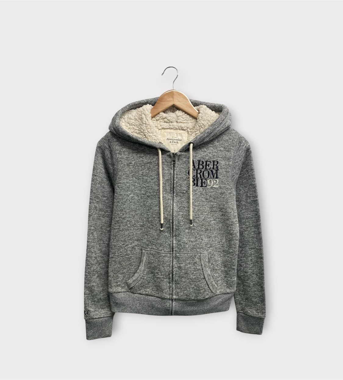 아베크롬비 앤 피치 양털 안감 풀집업 후드 S 상품이미지1