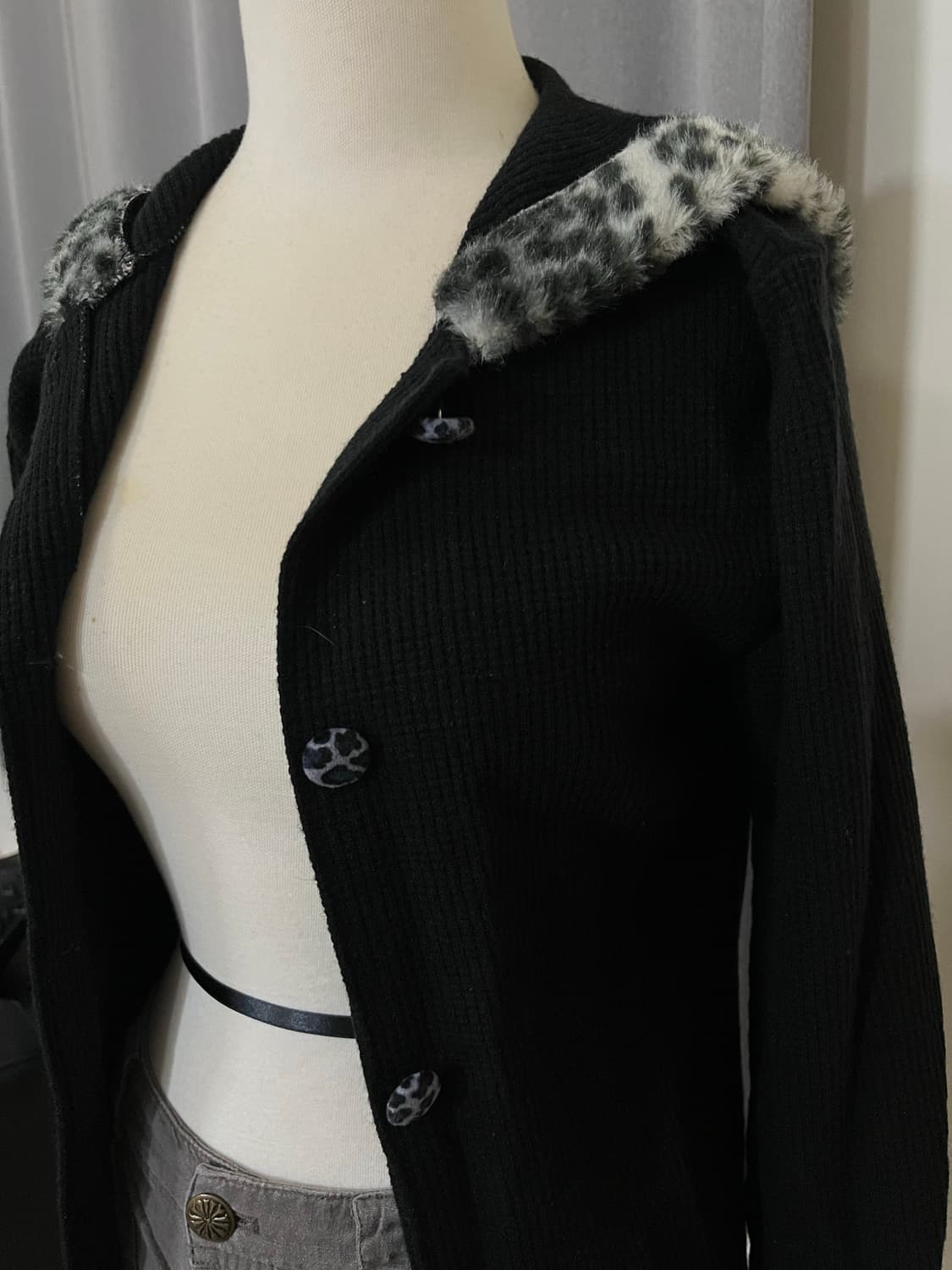 Leopard Long Zip-Up Hoodie 상품이미지3