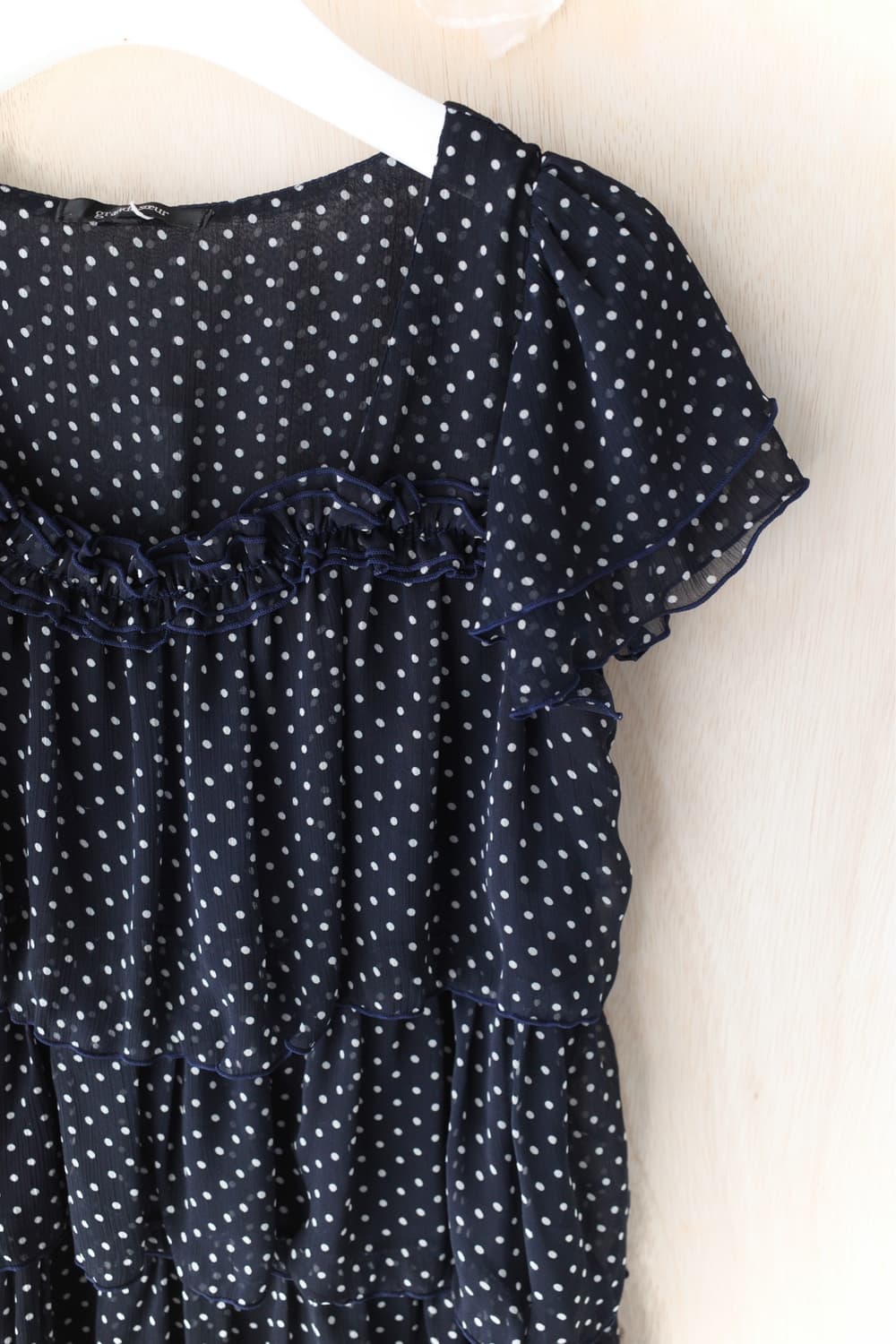 dot cancan half blouse 상품이미지3