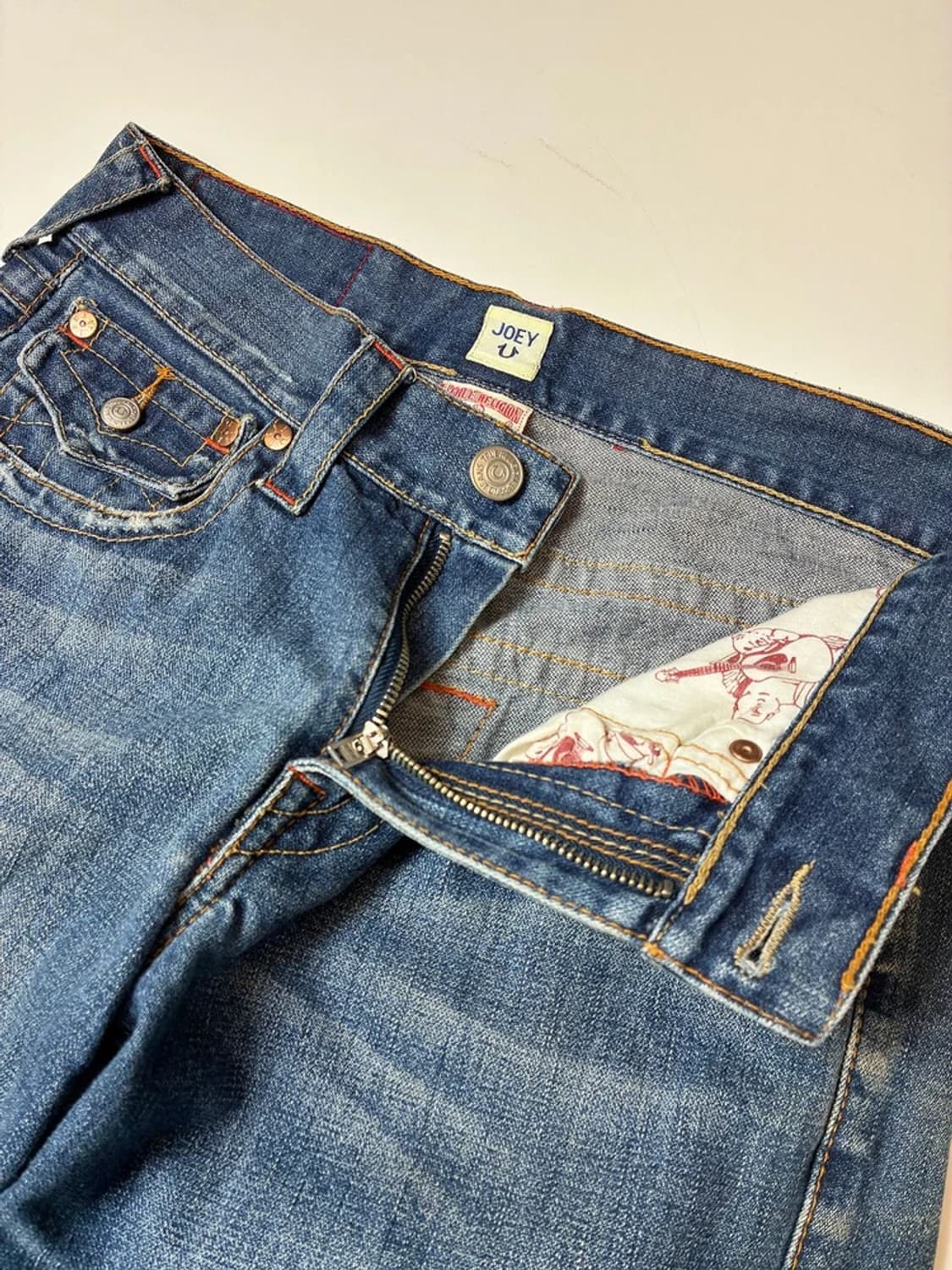 트루릴리젼 00's USA 오리엔탈 자수 와이드 데님팬츠 PN8140 상품이미지6