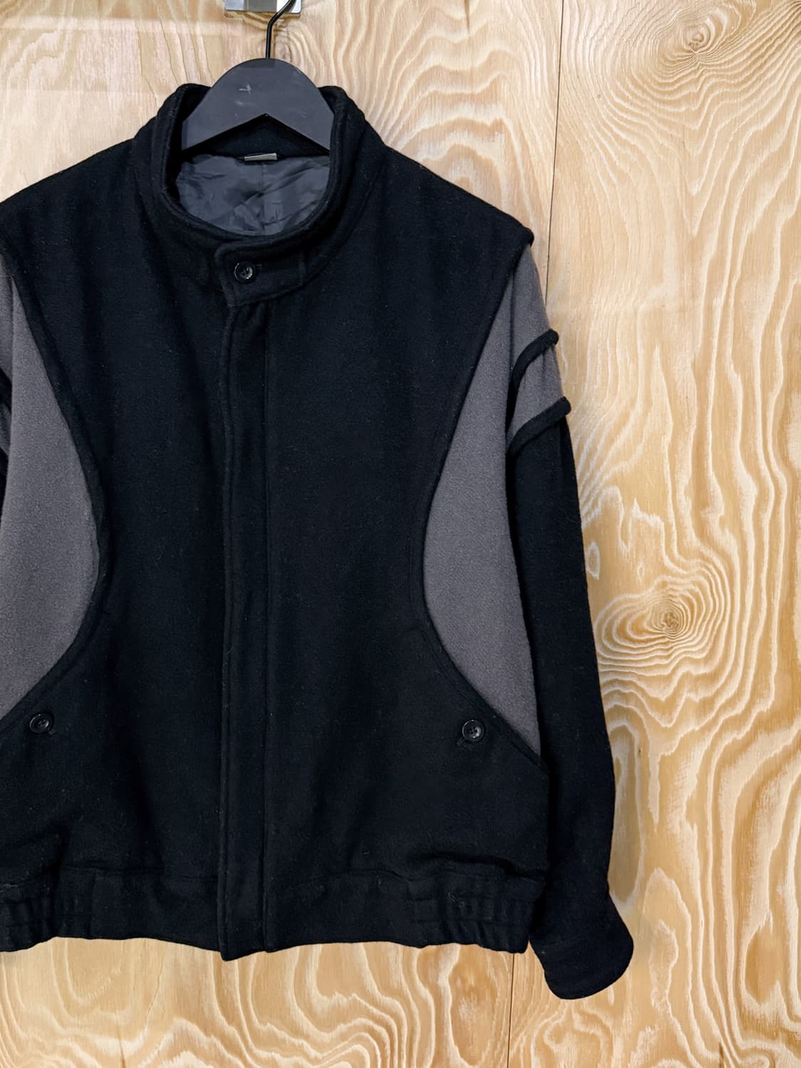 인터메조 90's 2-패널 울 봄버 자켓 상품이미지3